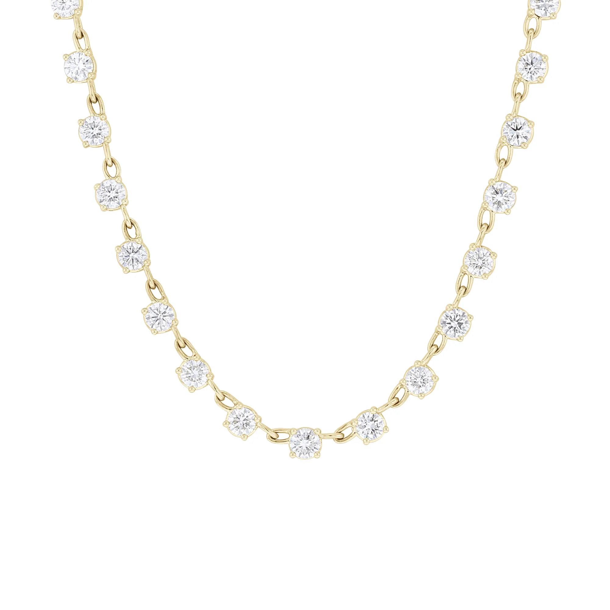 Andrina Chain Link Tennis Necklace- 8 1/3ct