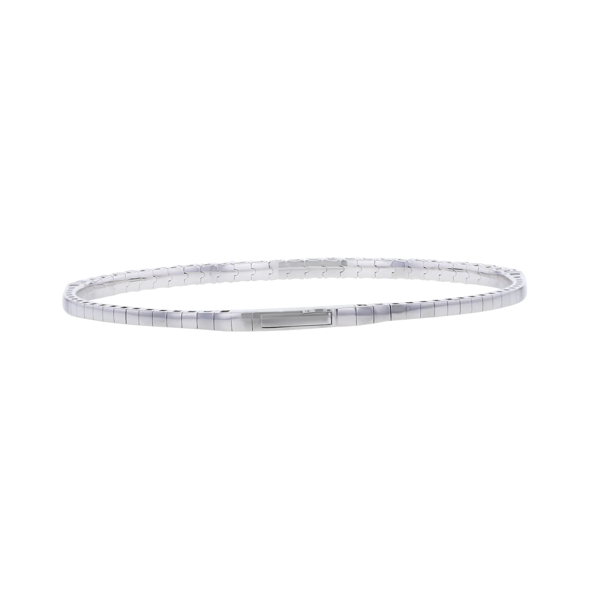 Azora Sky Blue & White Diamond Bangle - Image 3