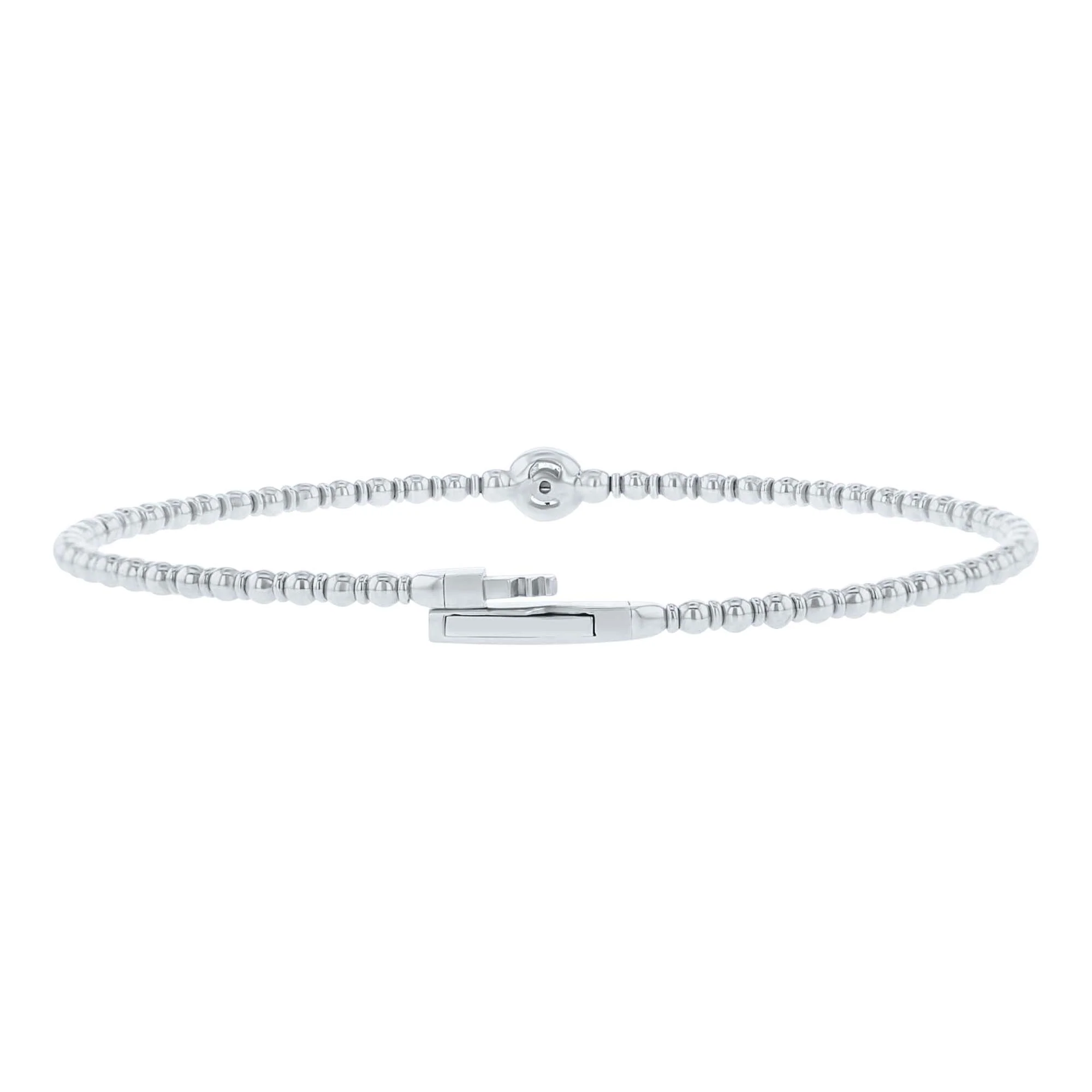 Bastet Bezel Diamond Bangle Bracelet - Image 4