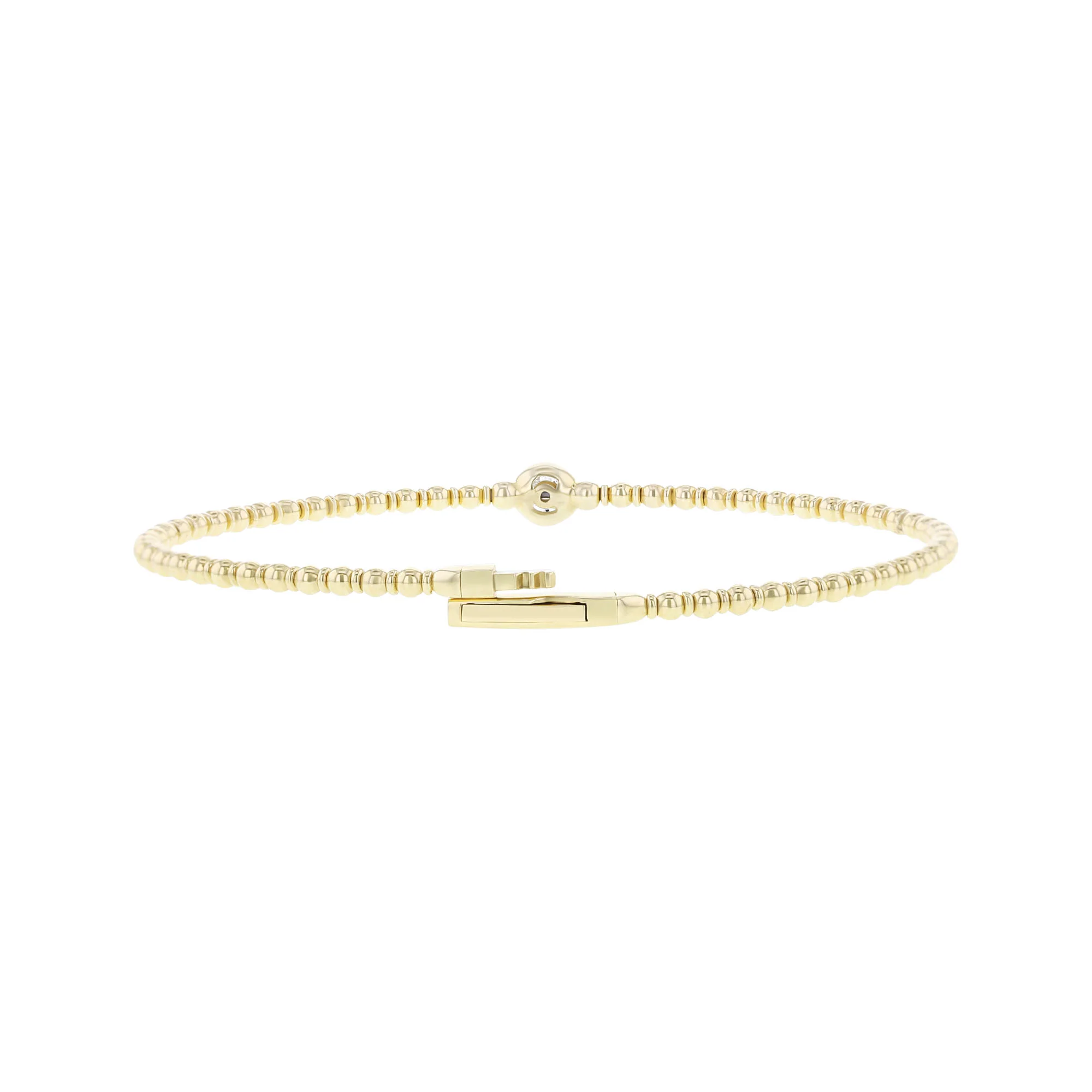 Bastet Bezel Diamond Bangle Bracelet - Image 5