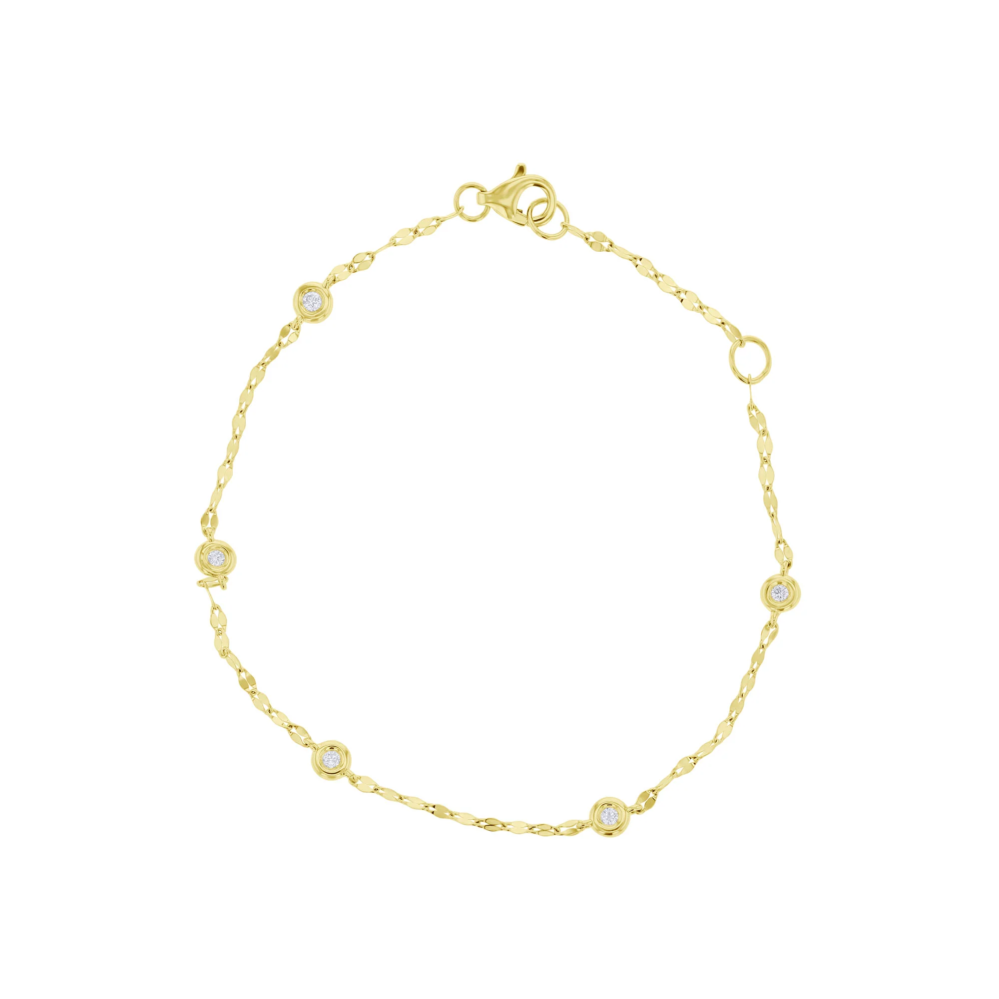 Bezel Station Sparkle Chain Diamond Bracelet - Image 5