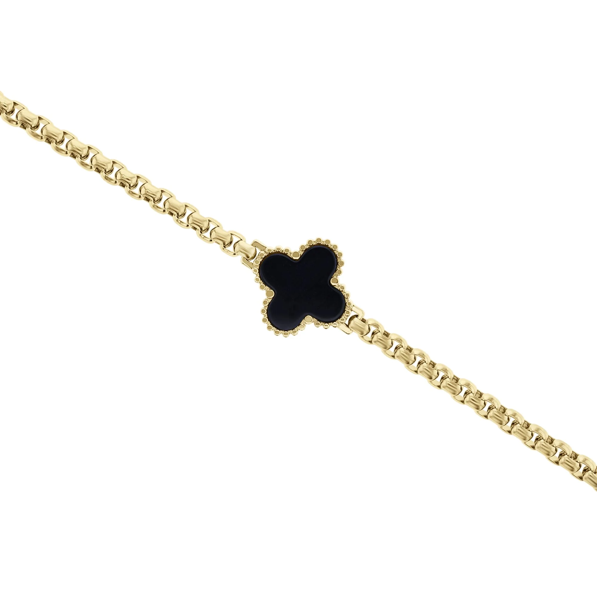 Brendan Onyx Stainless Steel Bracelet - Image 2