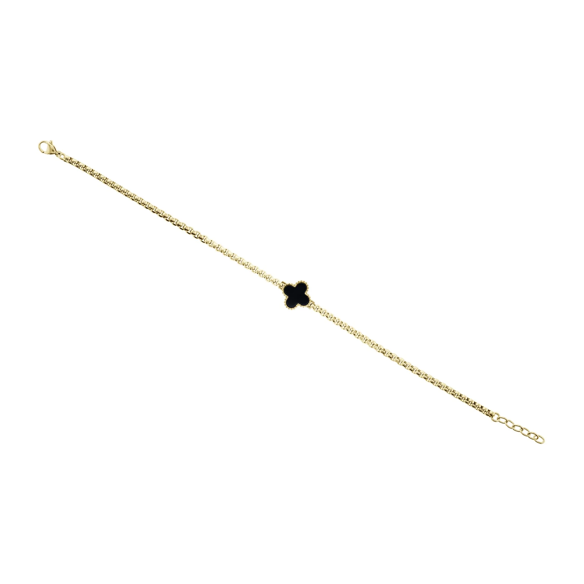Brendan Onyx Stainless Steel Bracelet - Image 4