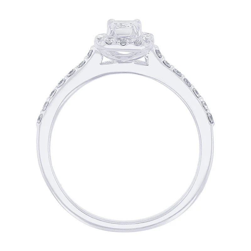 Carly Princess Halo 3/4ct Ready for Love Diamond Engagement Ring - Image 3