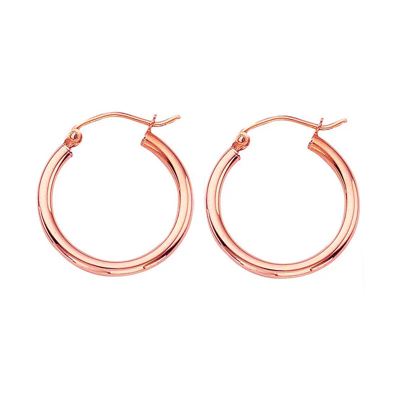 Classic Gold Hoop Earrings - 2x20MM - Image 3