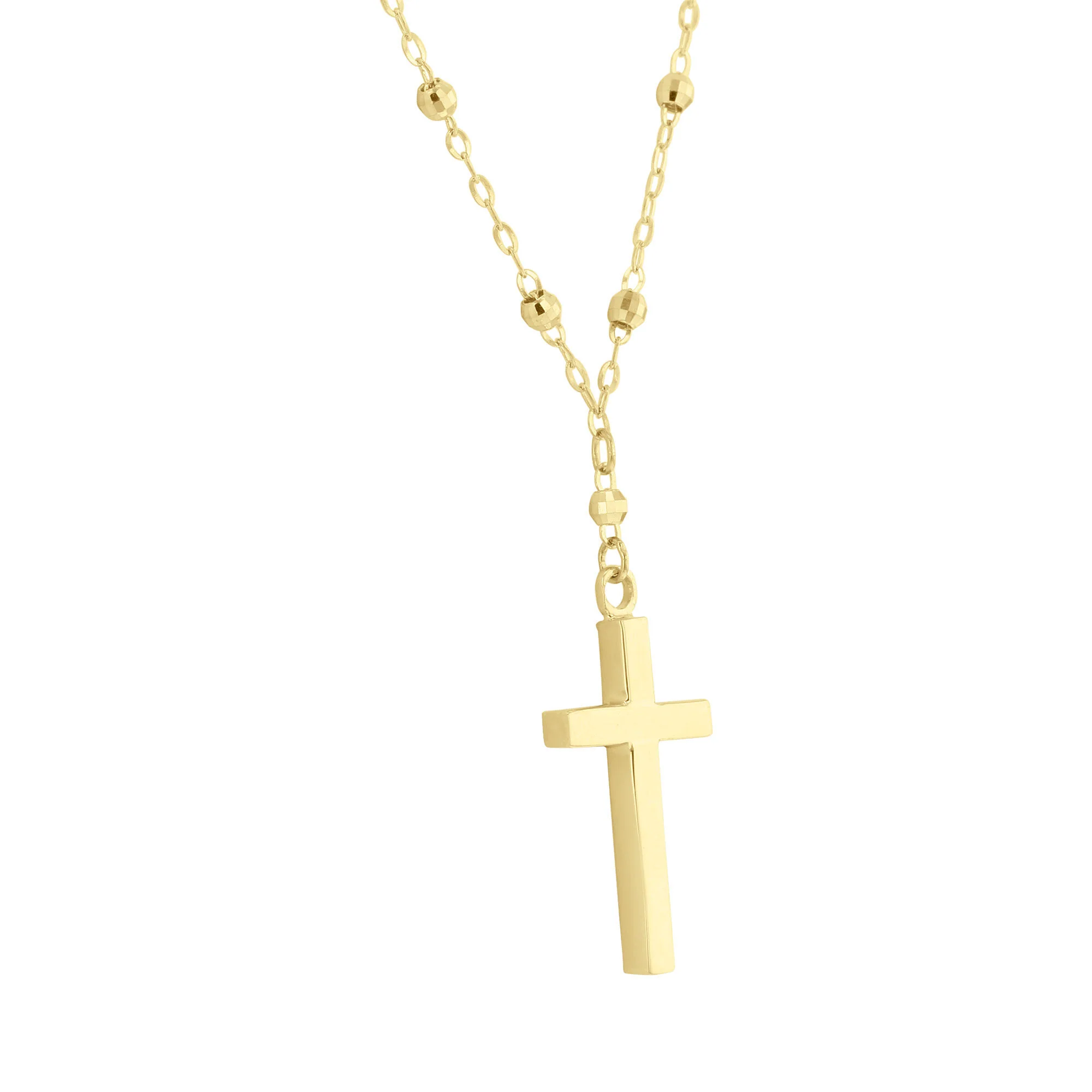 Classic Polished Cross Necklace - Image 3