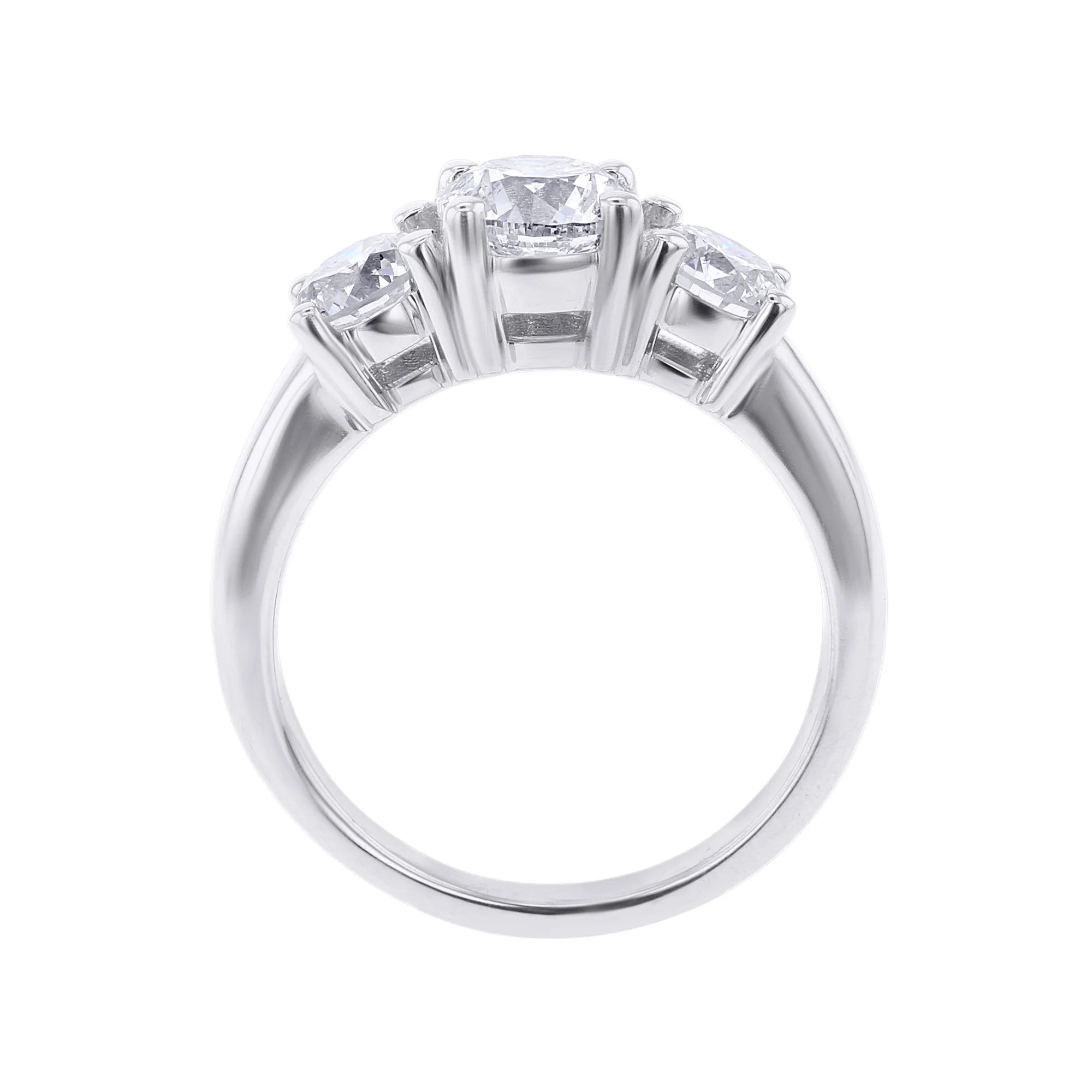Classic Three Stone Ready for Love Diamond Engagement Ring 2Ct - Image 6