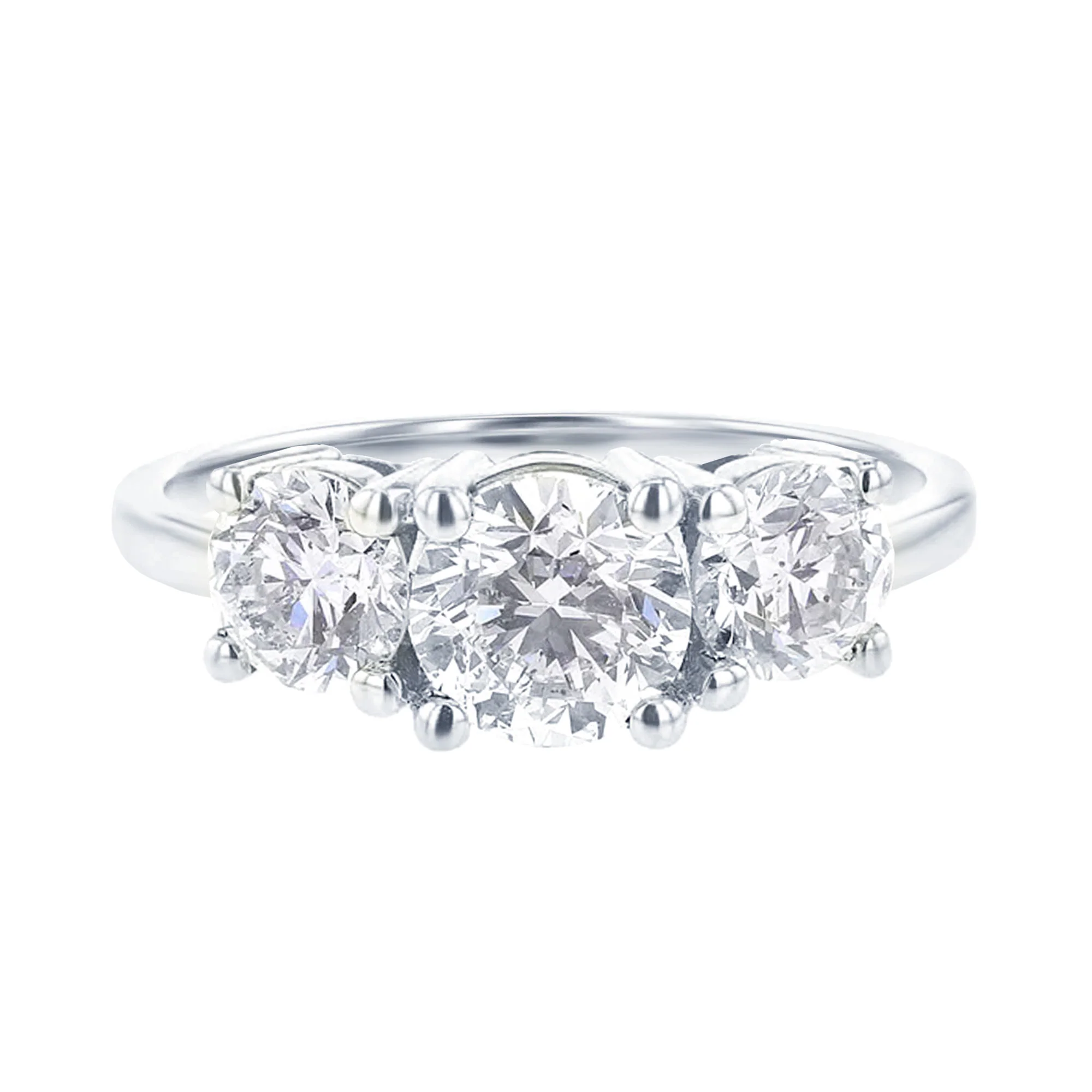 Classic Three Stone Ready for Love Diamond Engagement Ring 2Ct - Image 7