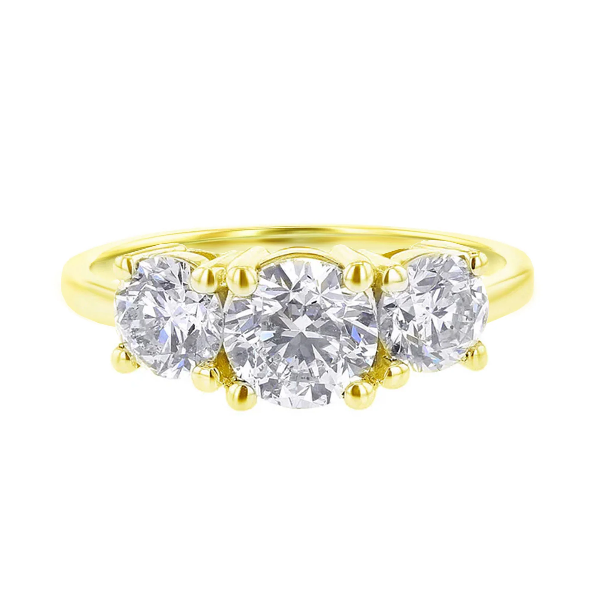 Classic Three Stone Ready for Love Diamond Engagement Ring 2Ct - Image 8