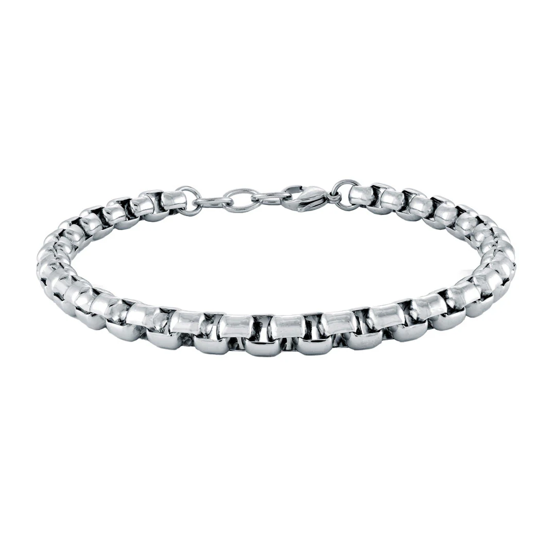 Corsair Plated Stainless Steel Box Bracelet - Image 4