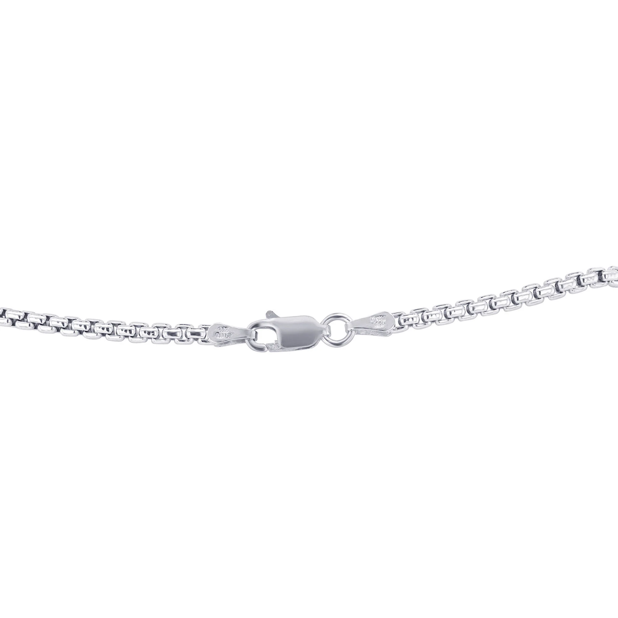 Creed Silver Box Link Chain Necklace - Image 3