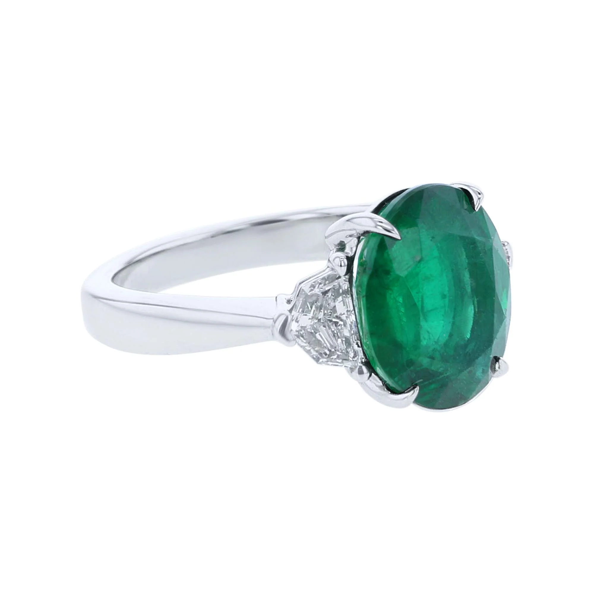 Dakota Ready for Love Emerald & Diamond Engagement Ring - Image 2