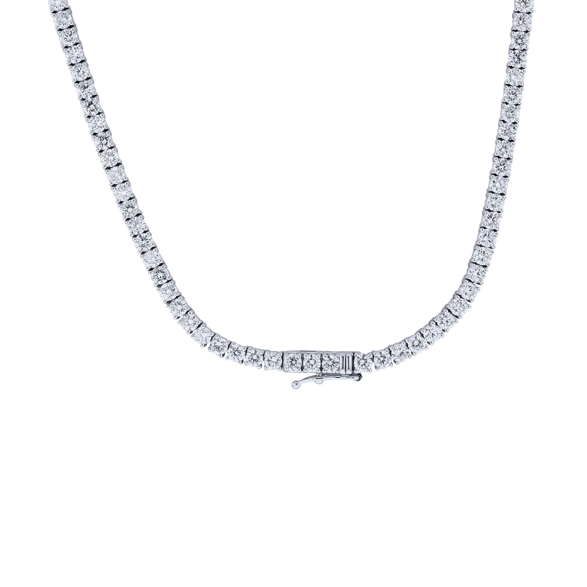 Divinely Classic Diamond Tennis Necklace 13ct - Image 2