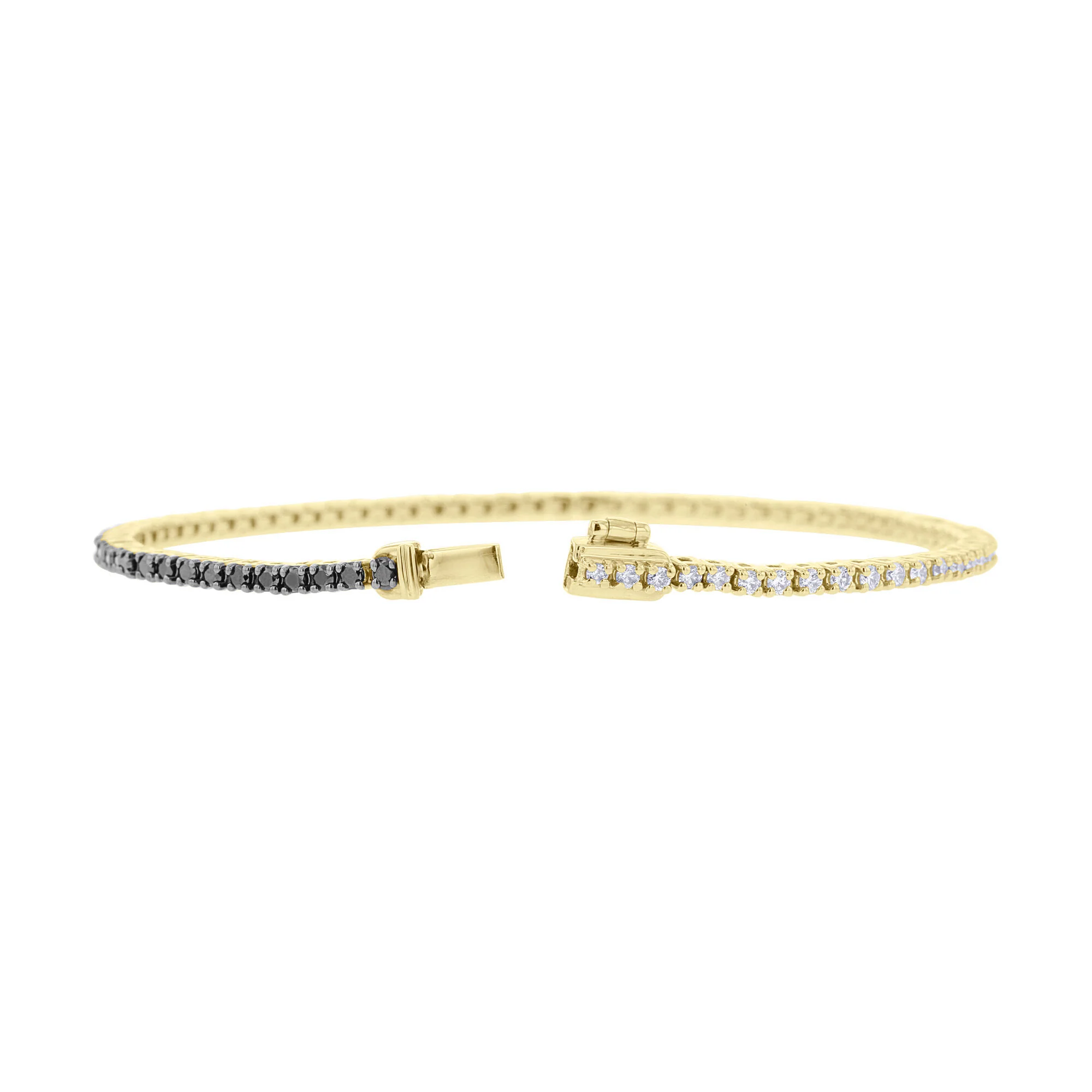 Duo Black and White Diamond Tennis Bracelet - Image 5