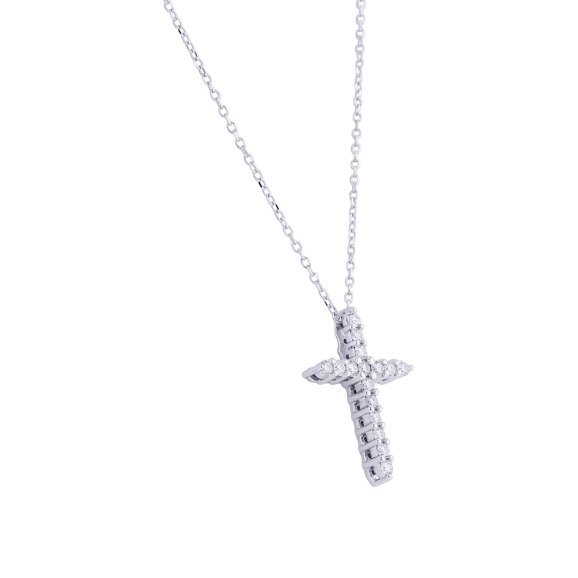 Faithful Cross Diamond Necklace 1/4ct - Image 4