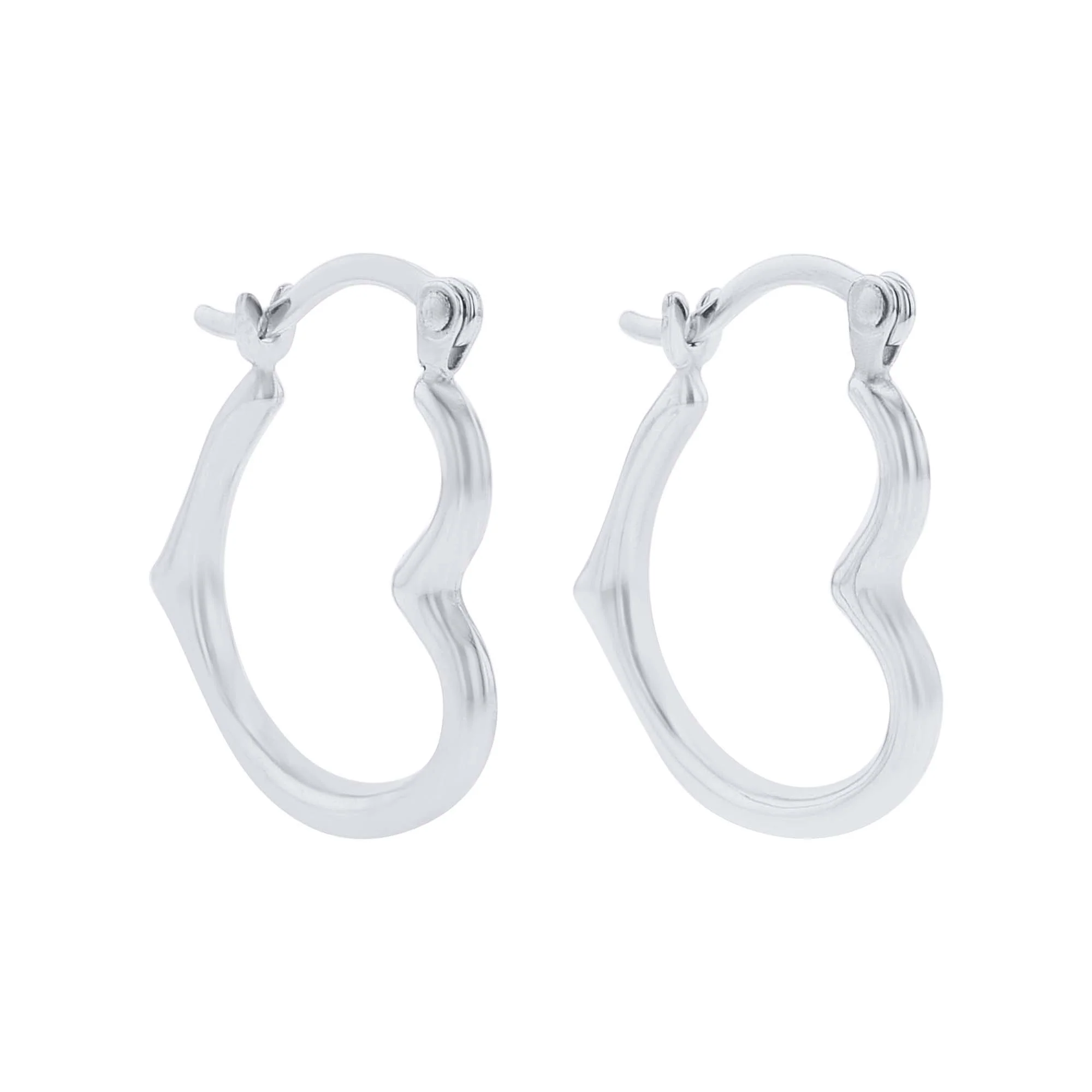 Forever Love Gold Heart Hoop Earrings - Image 4