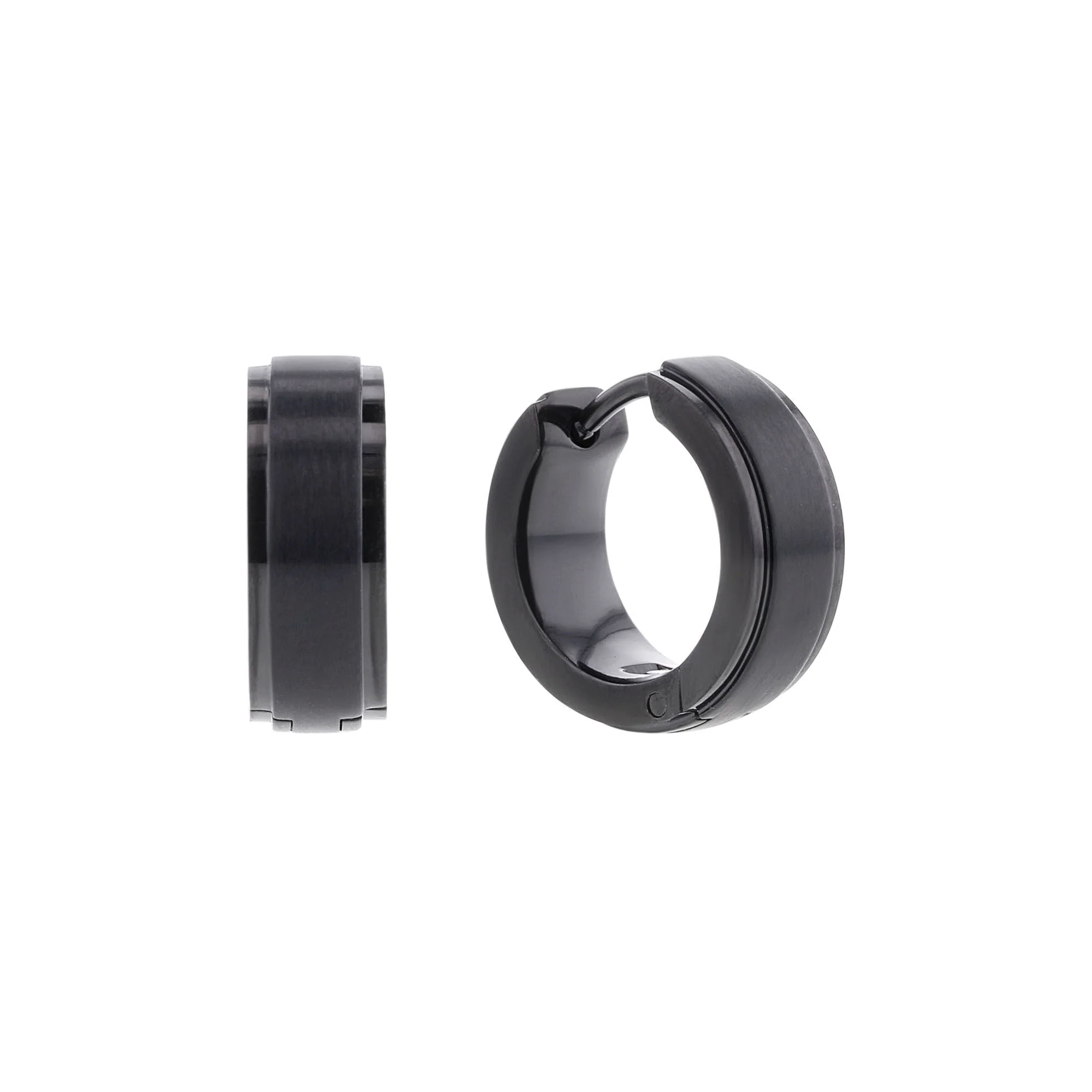 Genoa Stainless Steel Hoop Earrings - Image 3