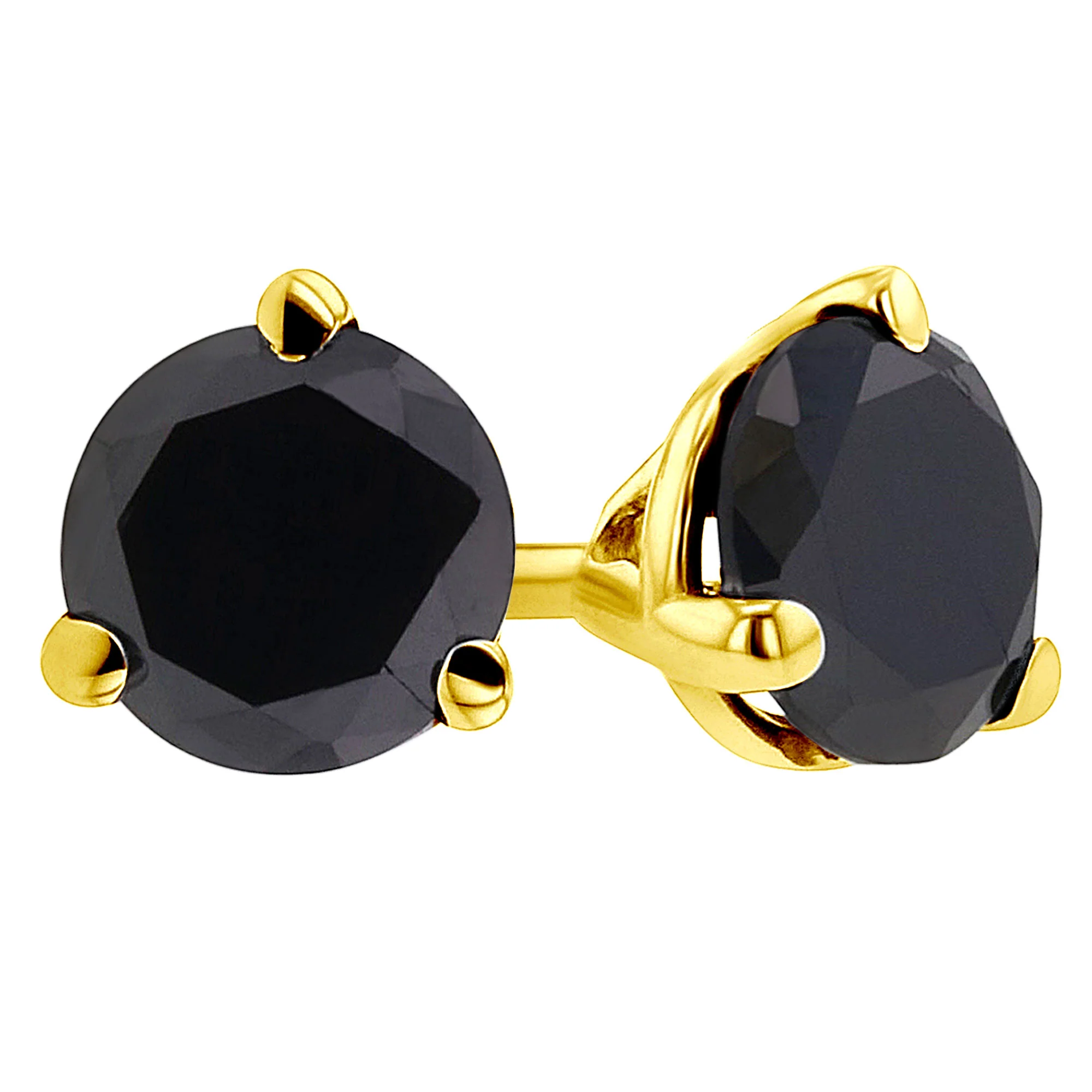 Get Naked Black Diamond Stud Earrings 3ct - Image 3
