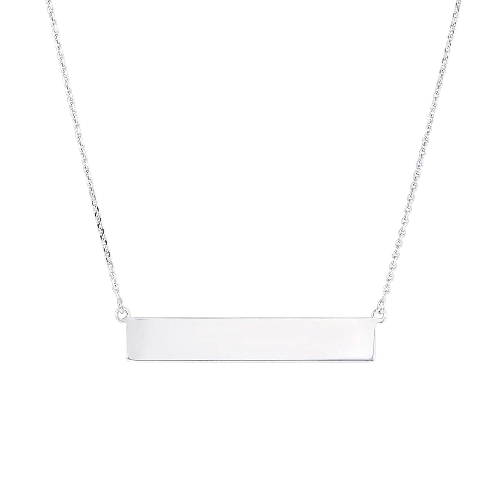 Gold Horizontal Bar Necklace - Image 2