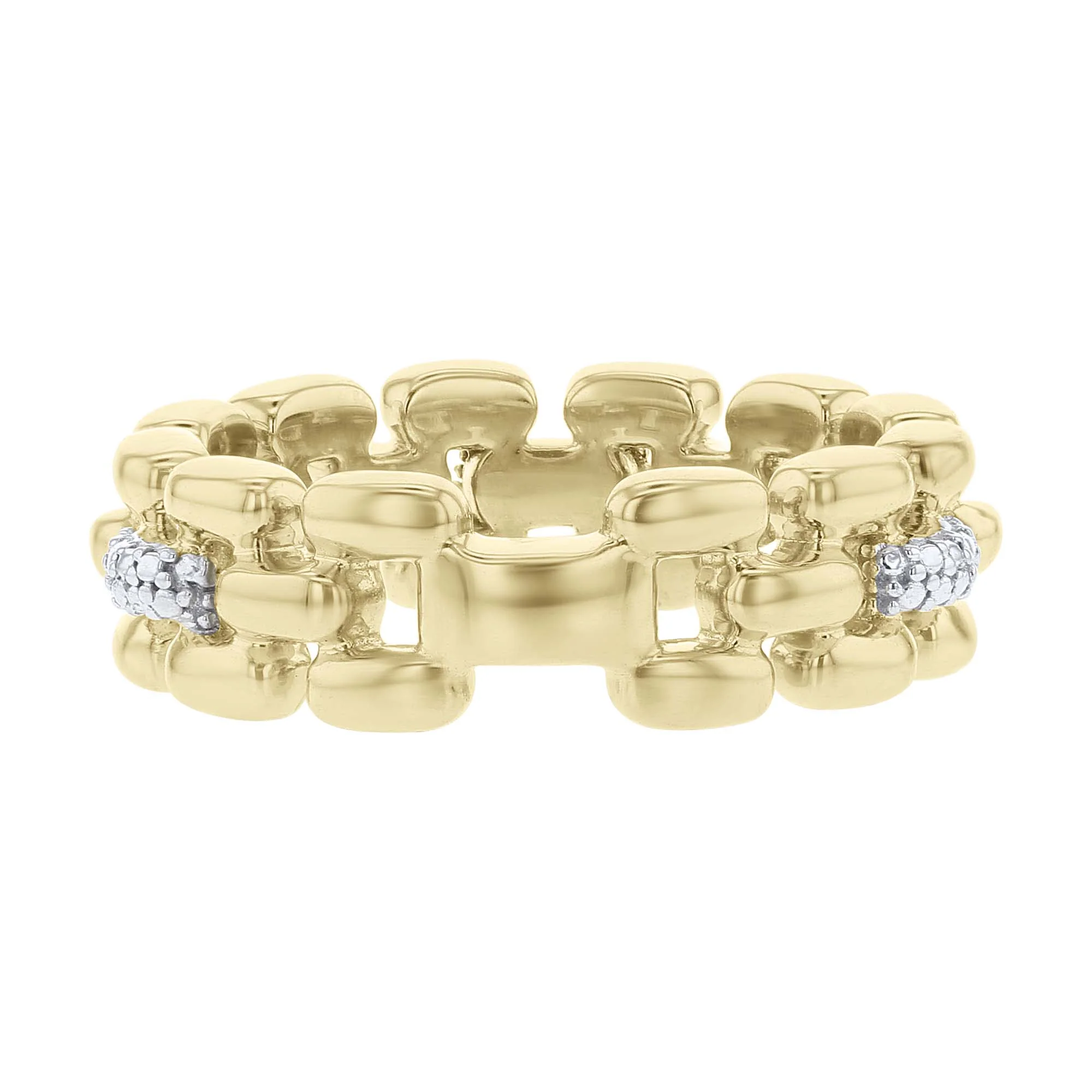 Hayworth Chain Link Diamond Ring - Image 2