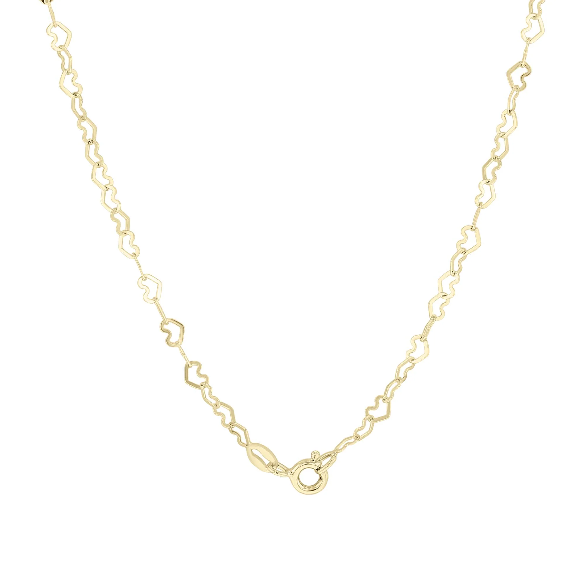 Heart to Heart Gold Chain Necklace - Image 2