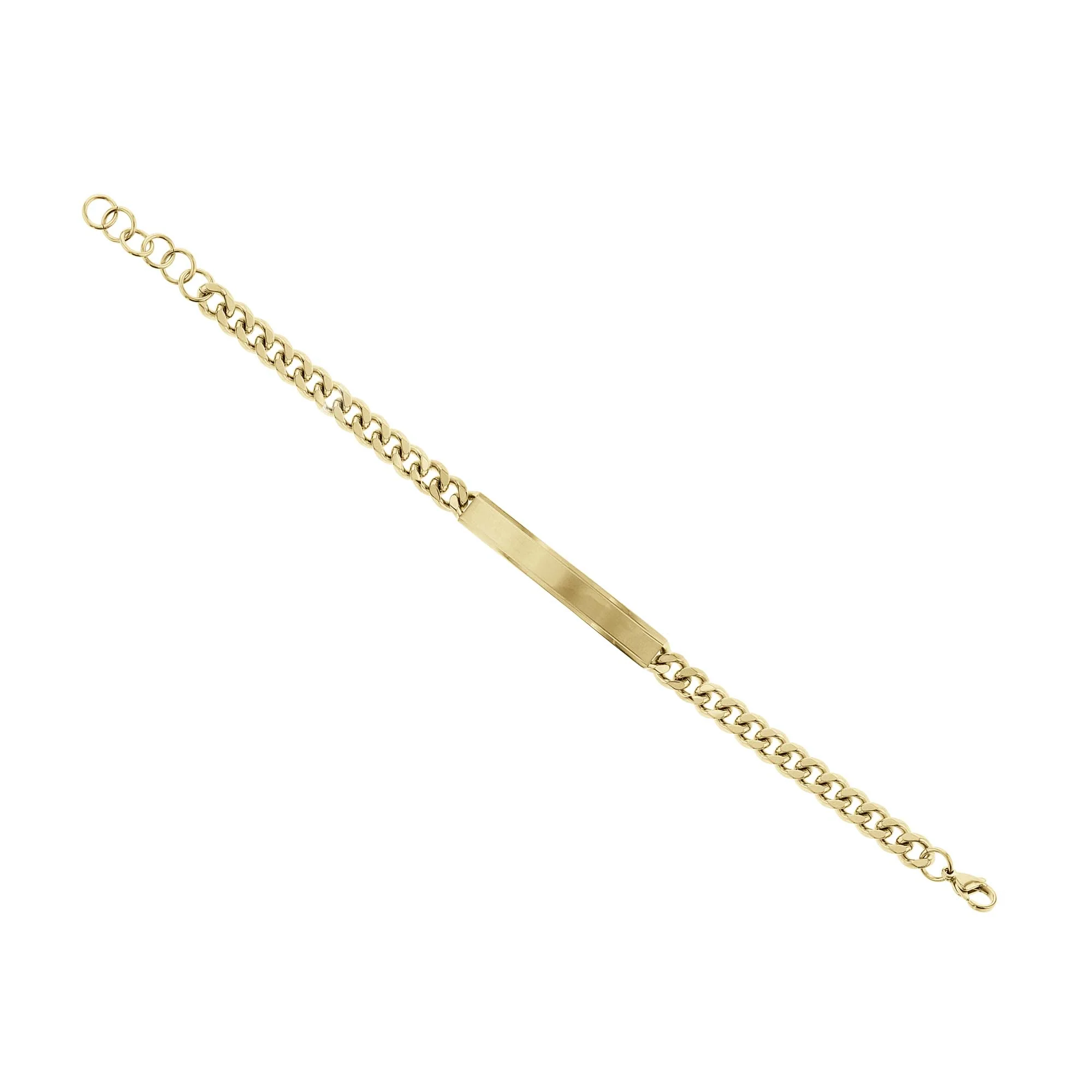 Heston Stainless Steel Curb Link ID Bracelet - Image 3