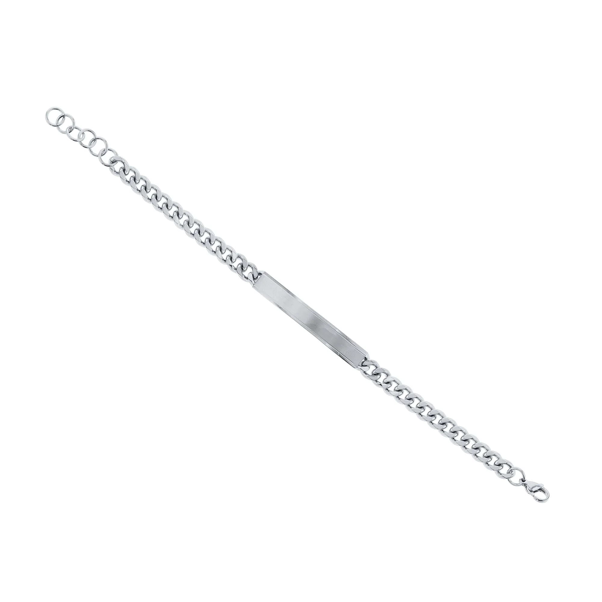 Heston Stainless Steel Curb Link ID Bracelet - Image 4