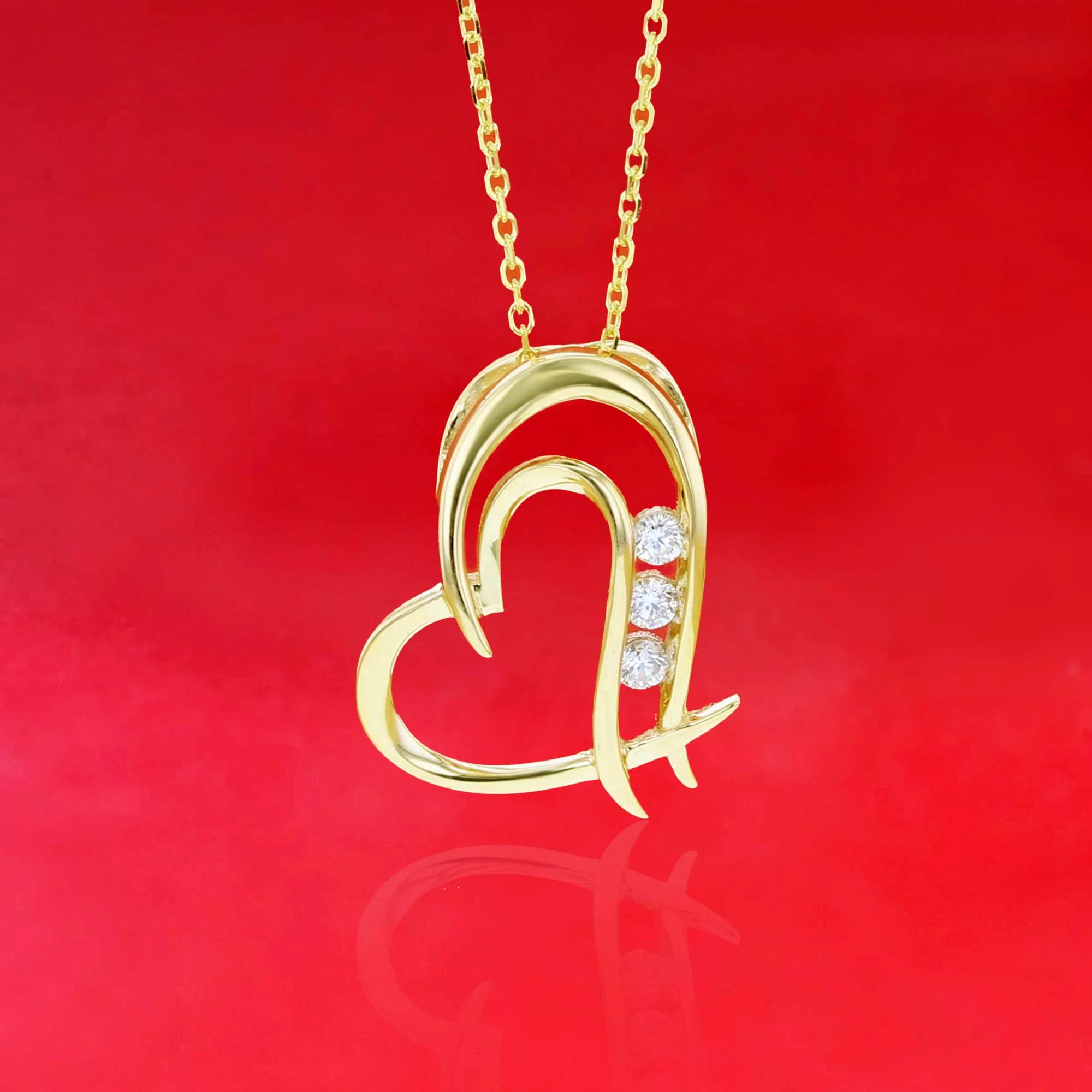 Hopeful Hearts Diamond Necklace - Image 3