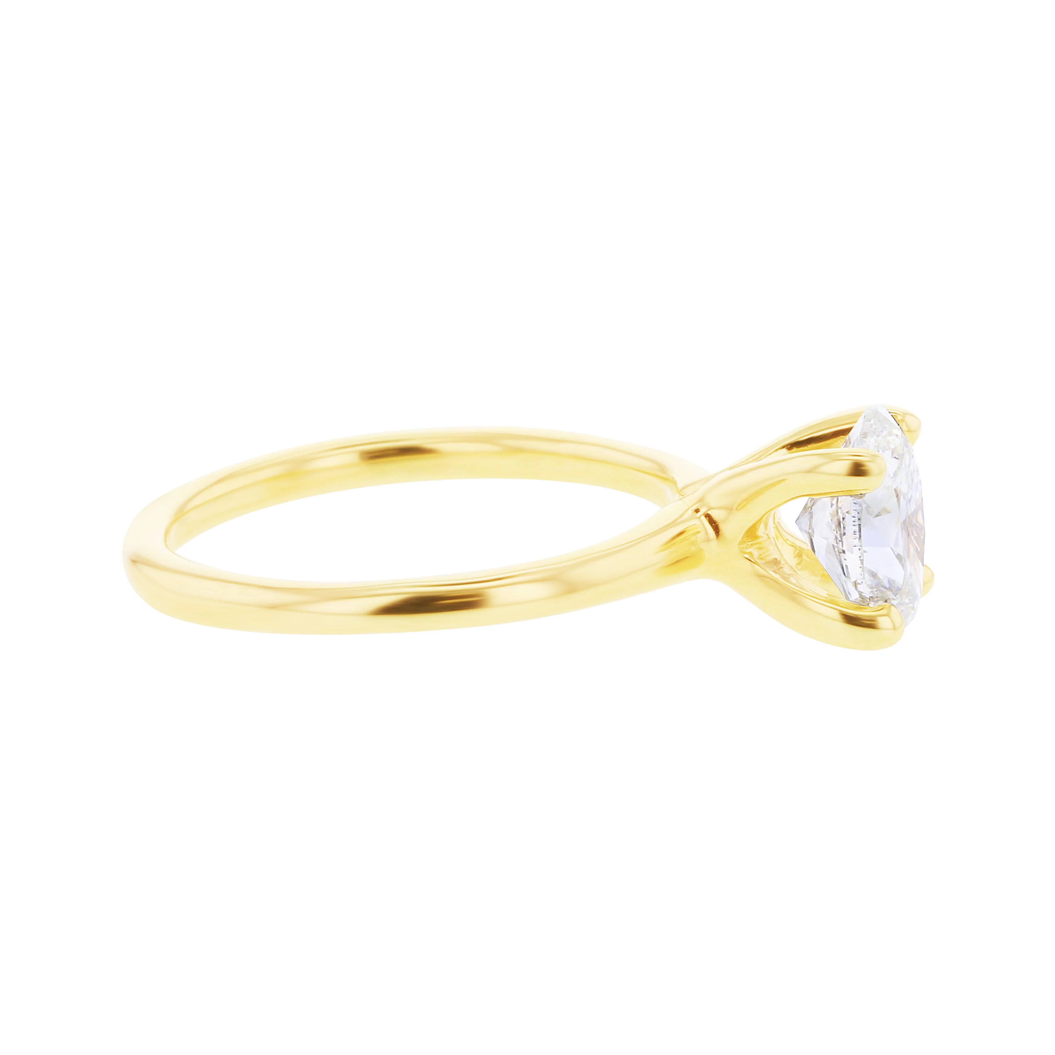 Kissing Swan Oval Ready for Love Certified Diamond Engagement Ring 1 1/4ct - Image 2