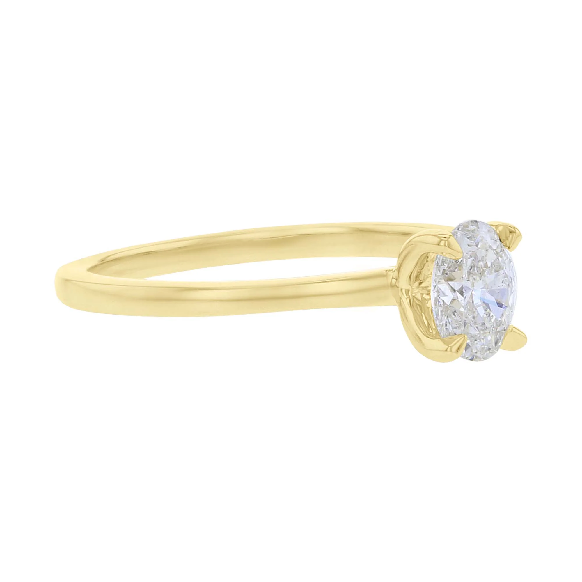 Kissing Swan Oval Ready for Love Certified Diamond Engagement Ring 1/2ct - Image 2