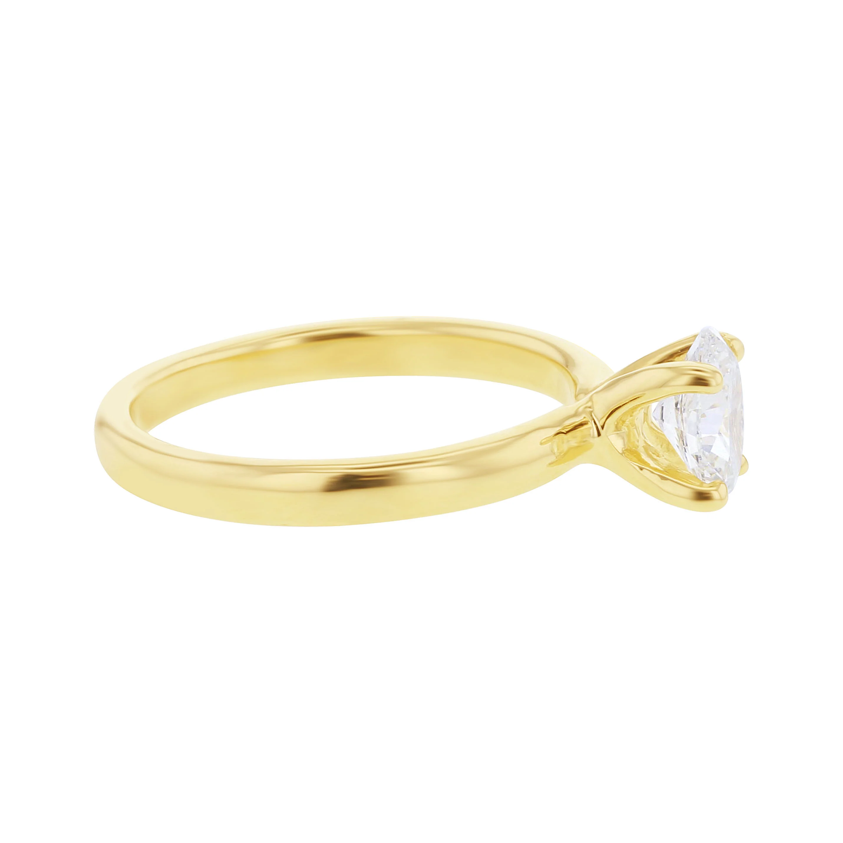 Kissing Swan Oval Ready for Love Certified Diamond Engagement Ring 3/4ct - Image 2