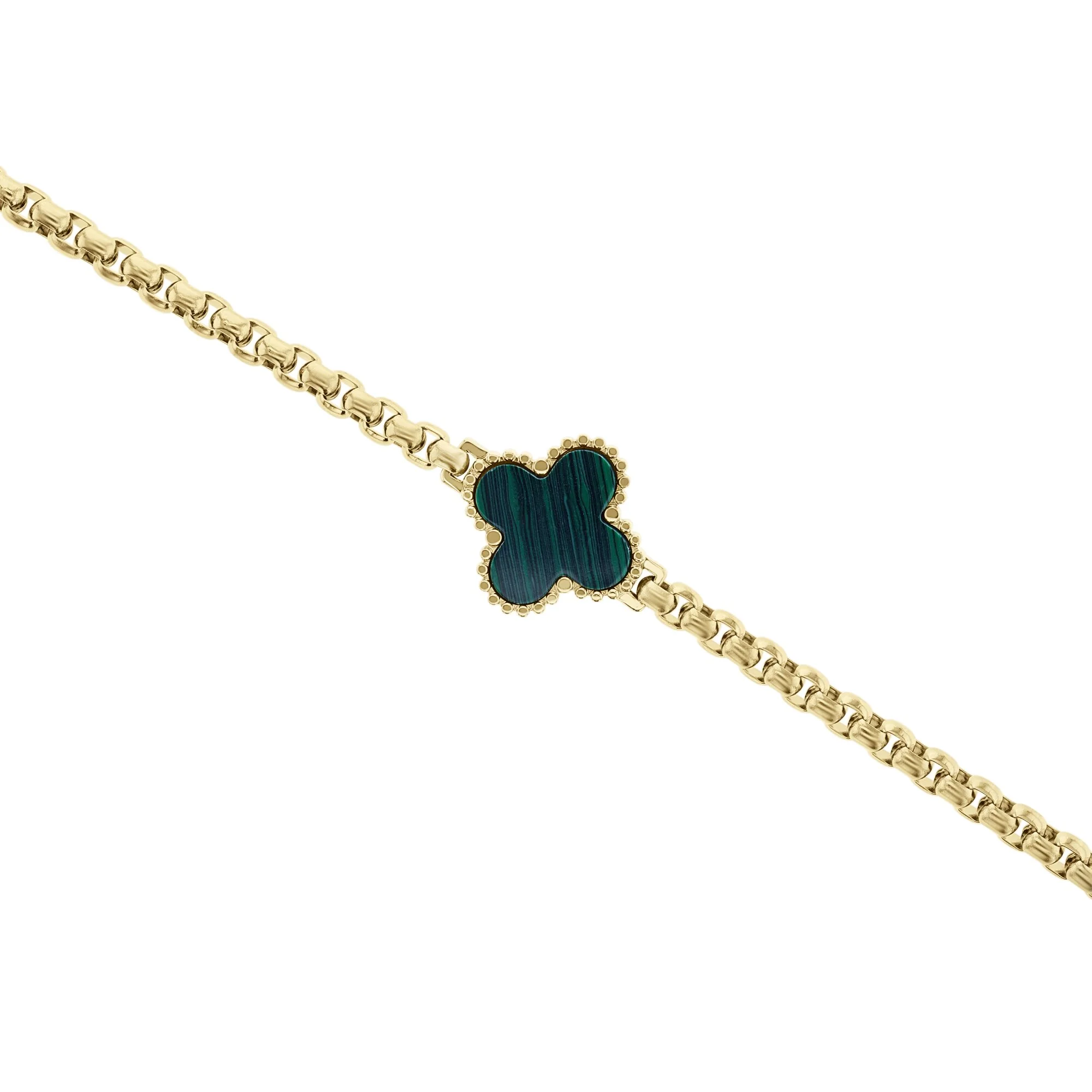 Liam Malachite Stainless Steel Bracelet - Image 2
