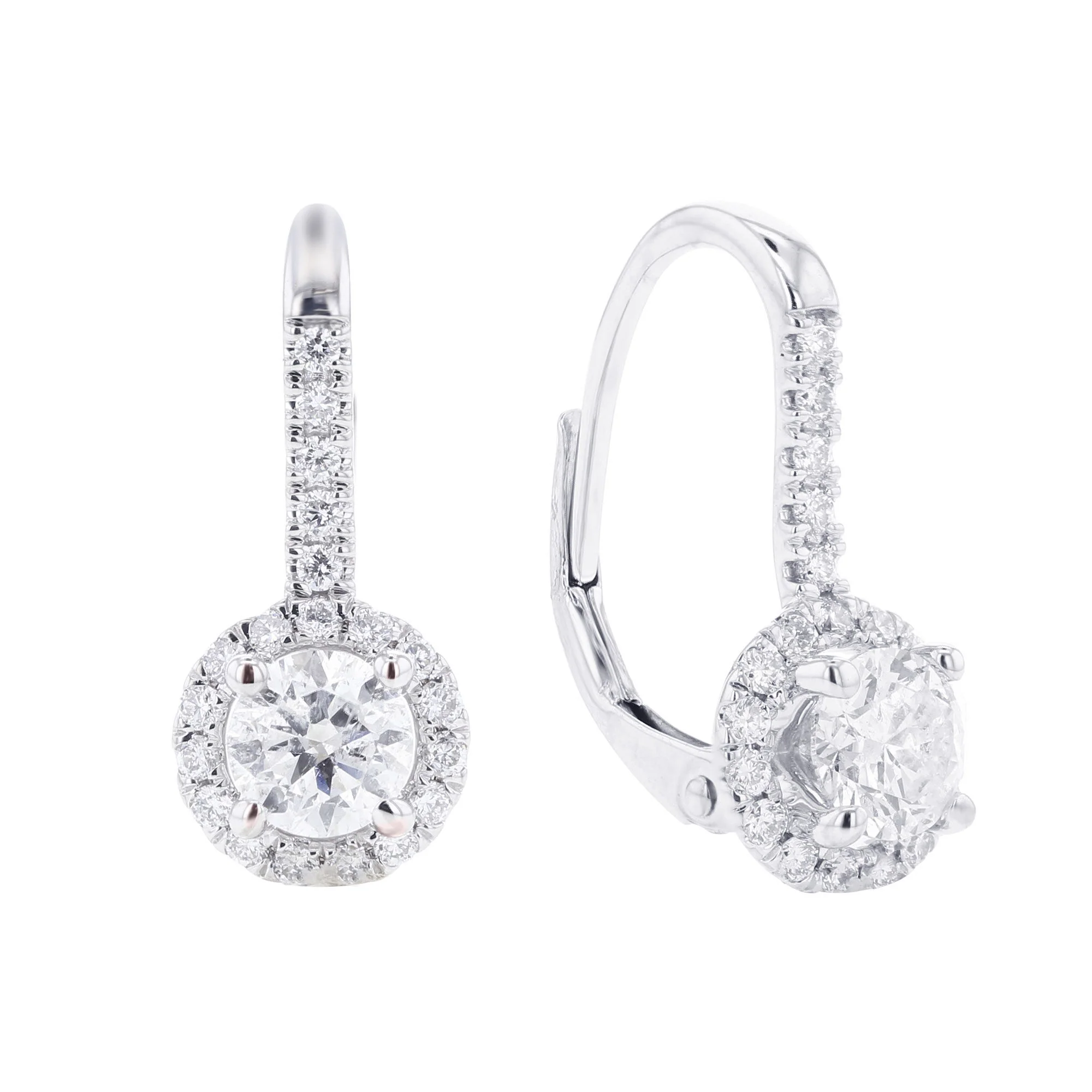 Luna Diamond Drop Earrings - Image 3