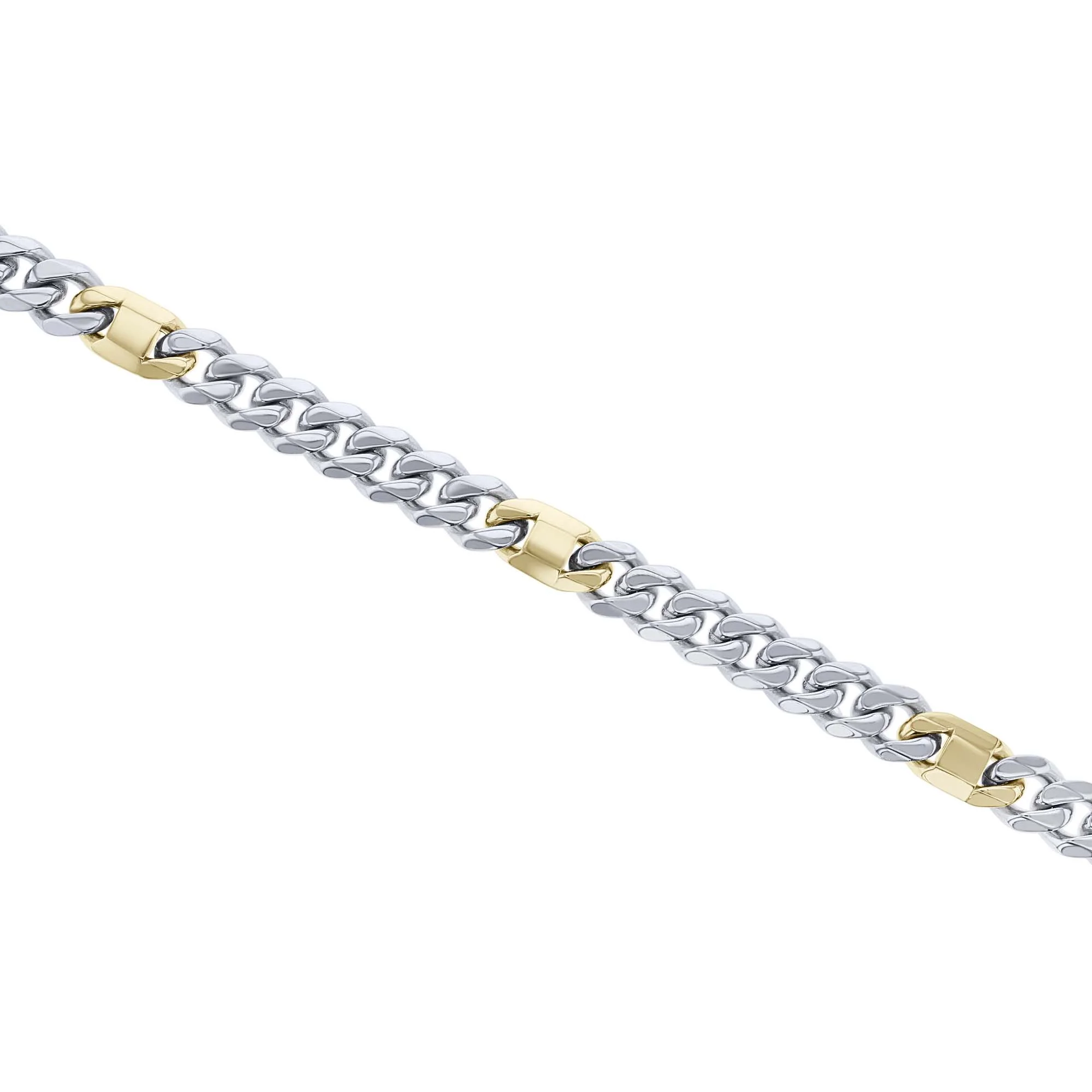 Metairie Stainless Steel & Gold-Plated Curb Chain Bracelet - Image 2