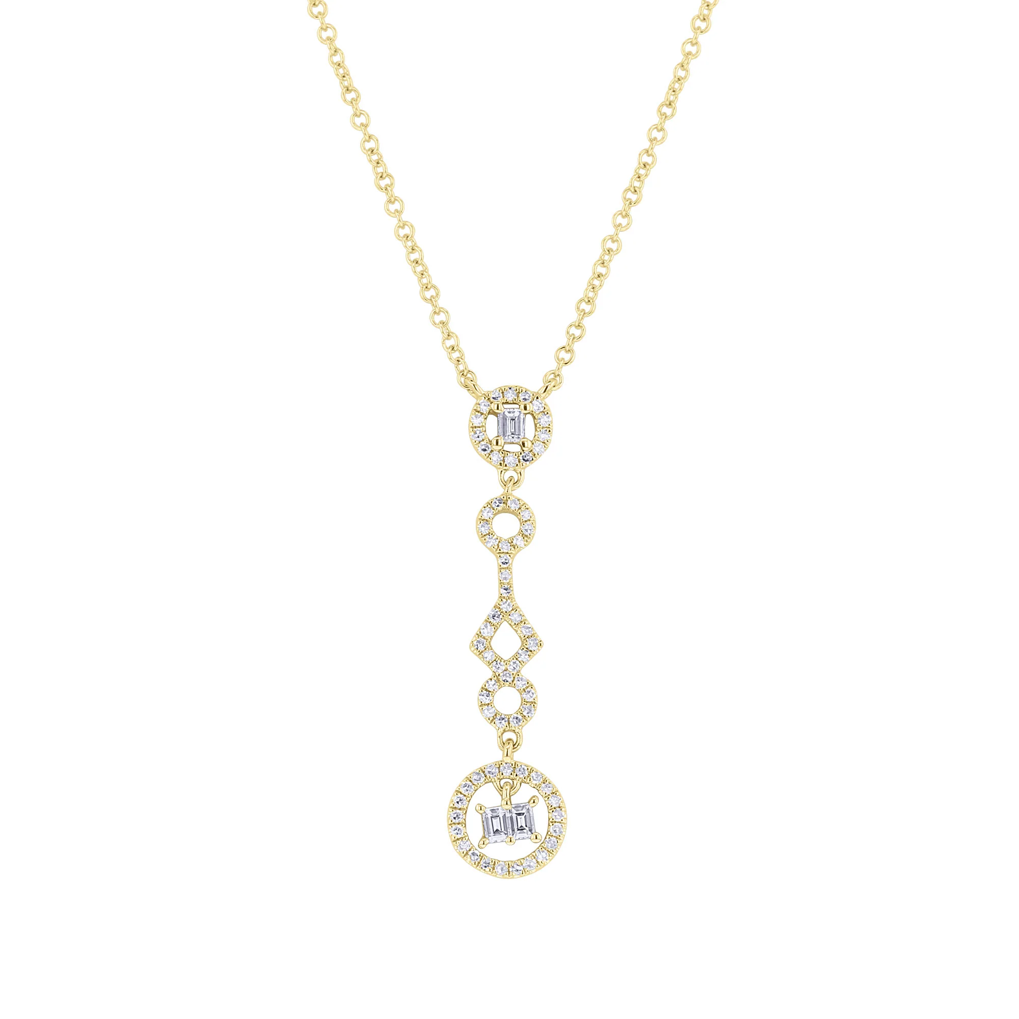 Middleton Diamond Drop Necklace - Image 3