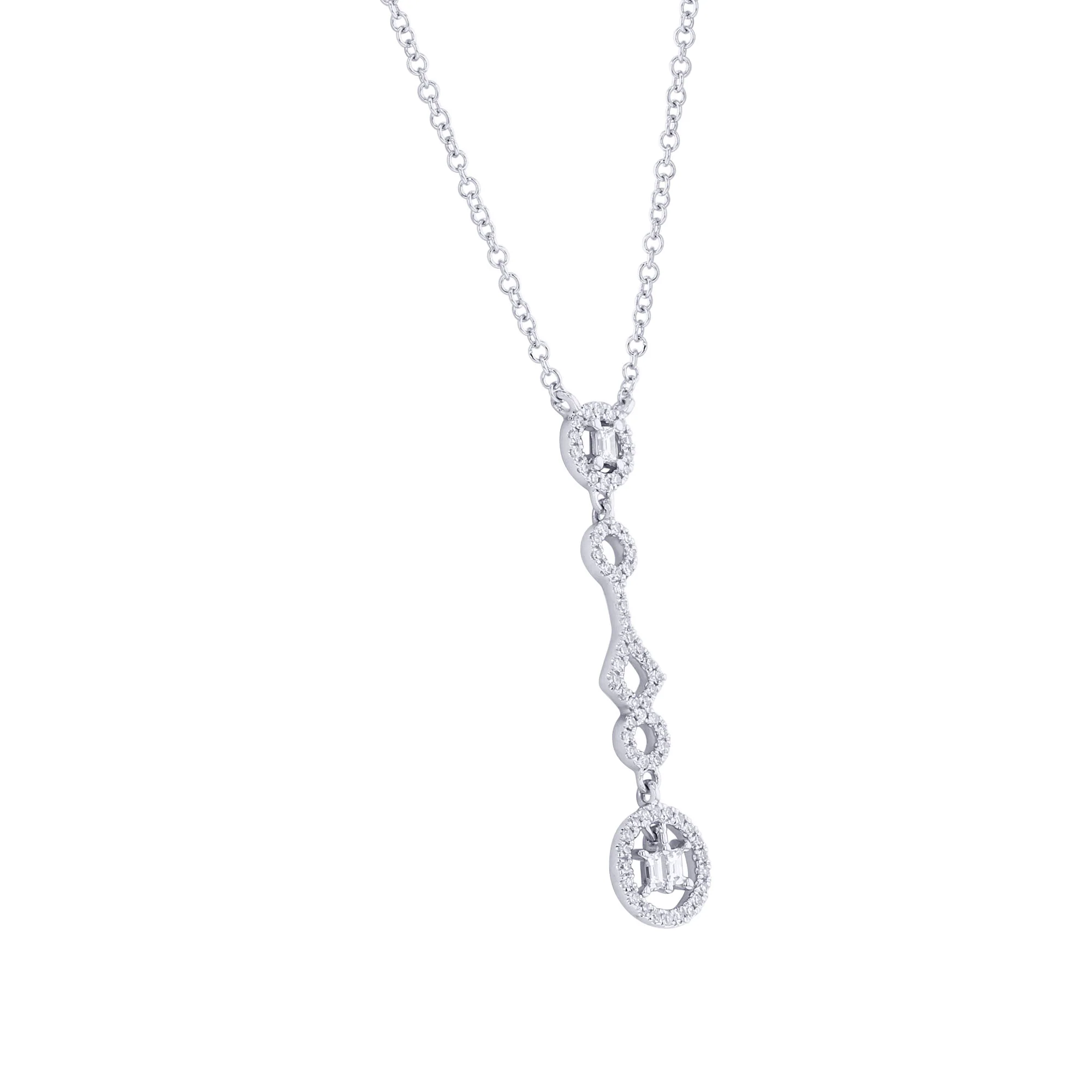 Middleton Diamond Drop Necklace - Image 4