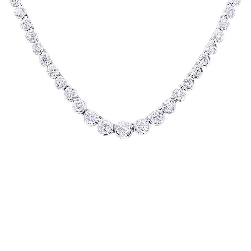 Miracle Diamond Tennis Necklace 3 1/2ct - Image 3