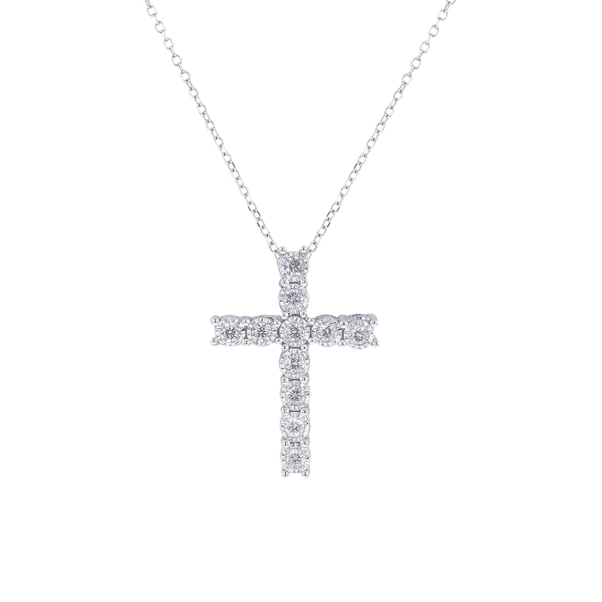 Mirage Diamond Cross Necklace 1/4ct - Image 3