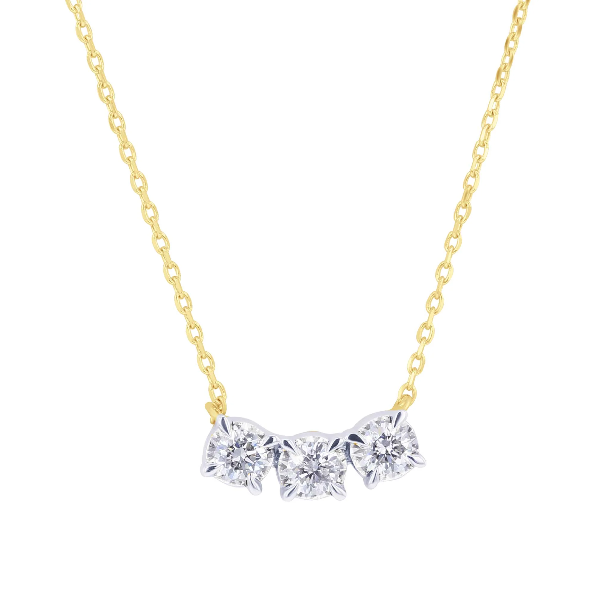 Mirage Three Stone Diamond Necklace 1/4 ct - Image 3