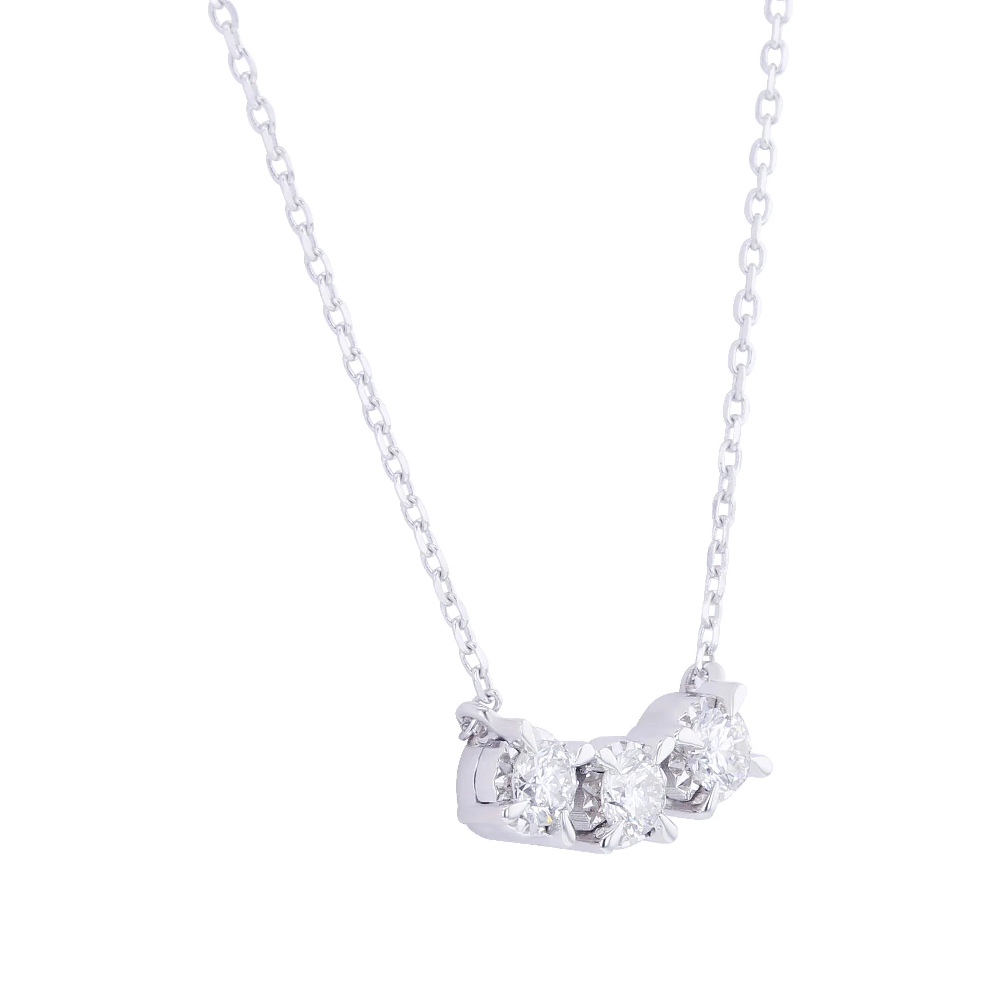 Mirage Three Stone Diamond Necklace 1/4 ct - Image 5