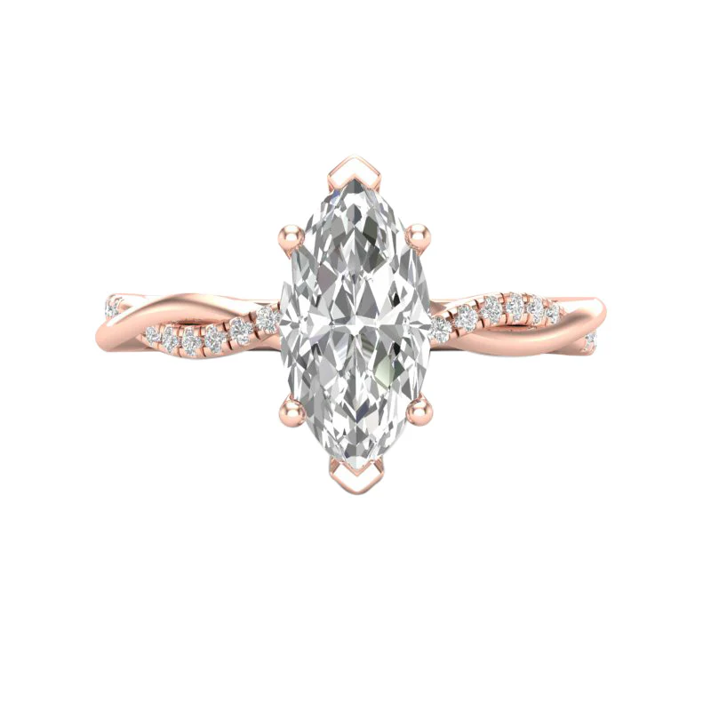 Natalie Build Your Own Earth Born Diamond Engagement Ring 1/5ct - Image 15