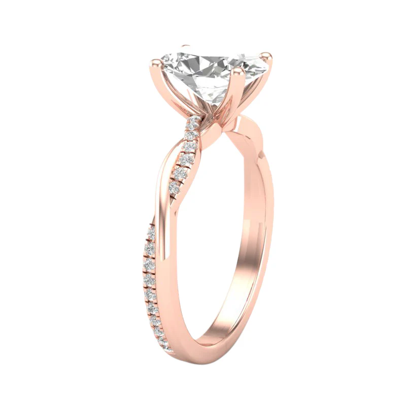 Natalie Build Your Own Earth Born Diamond Engagement Ring 1/5ct - Image 3