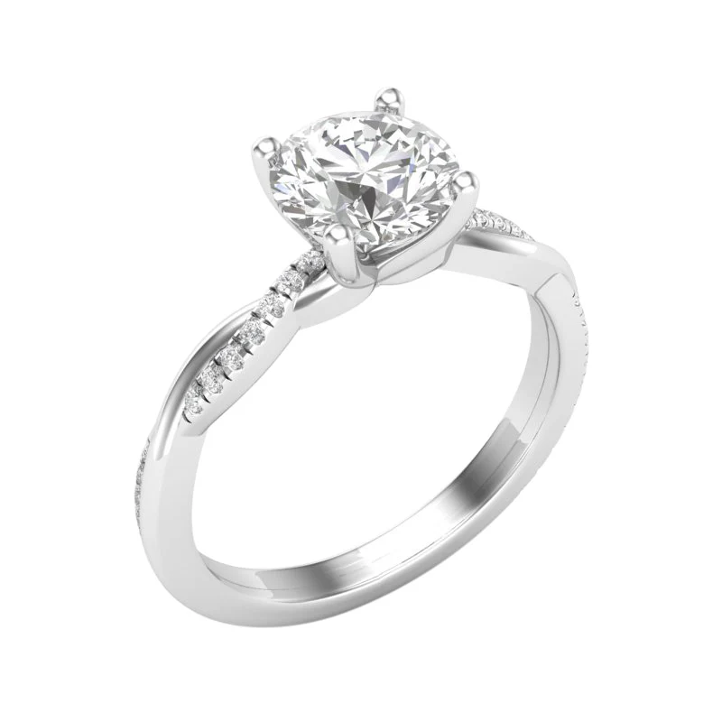 Natalie Build Your Own Earth Born Diamond Engagement Ring 1/5ct - Image 4