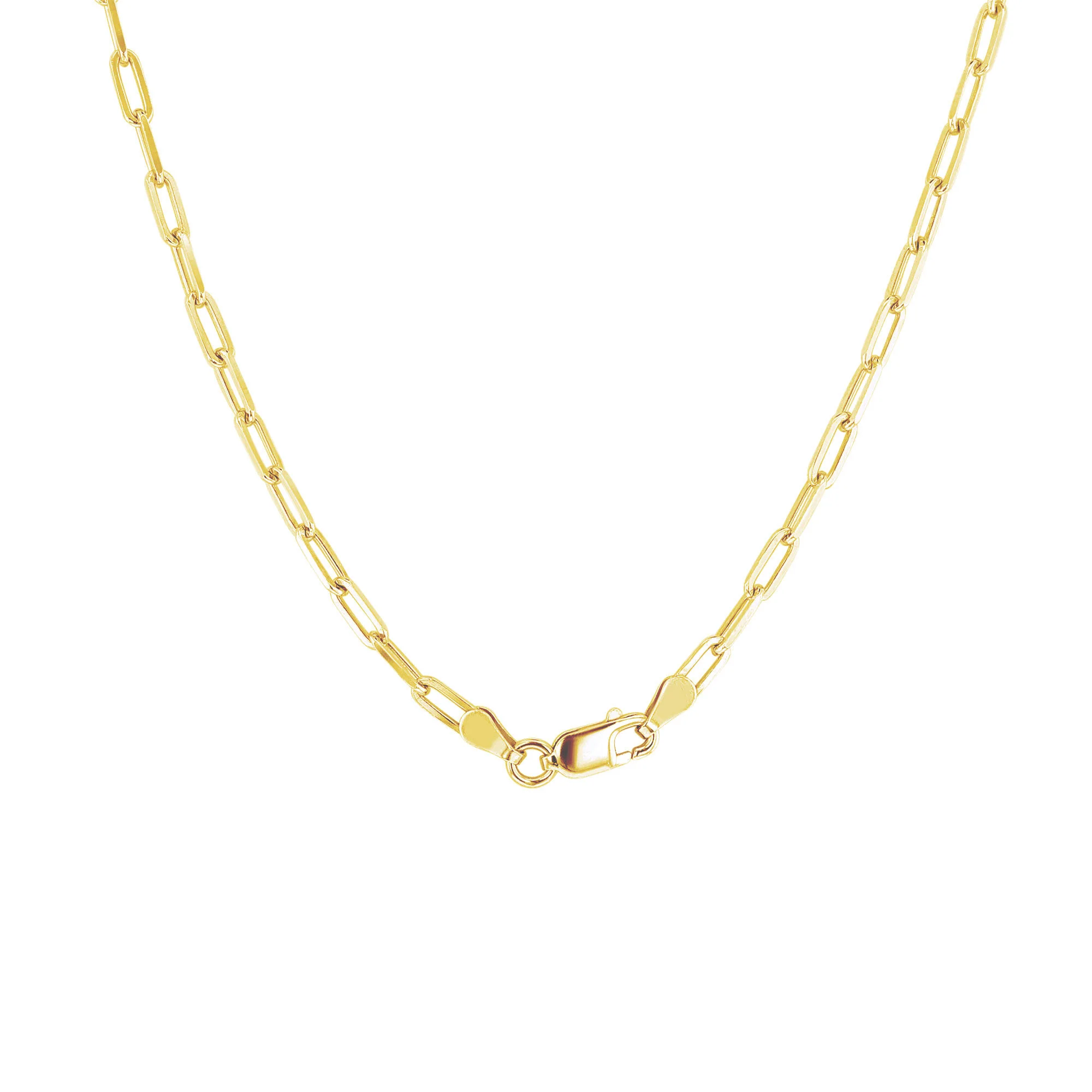 Nola 22" 2mm Silver Paper Clip Chain - Image 4
