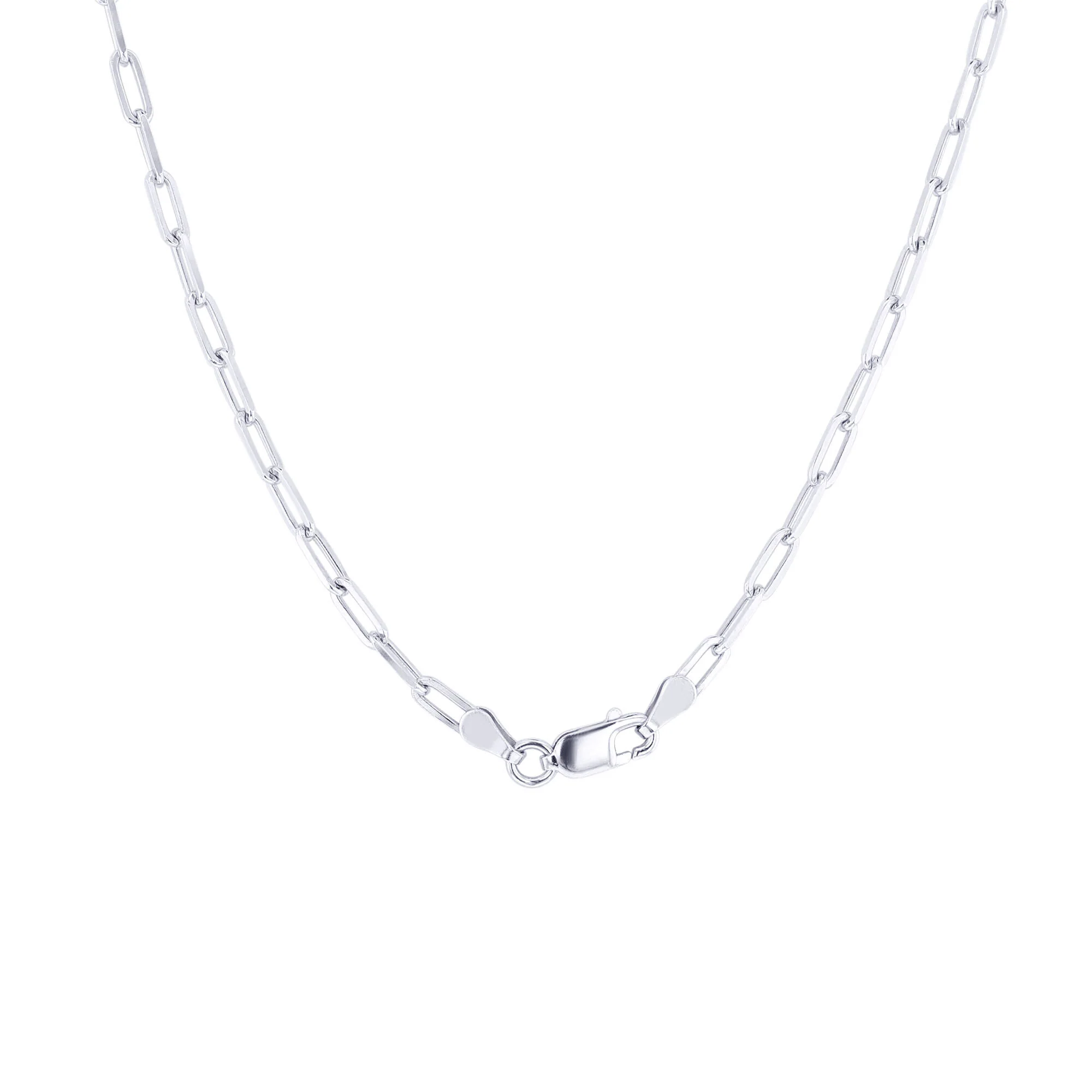 Nola 22" 2mm Silver Paper Clip Chain - Image 5