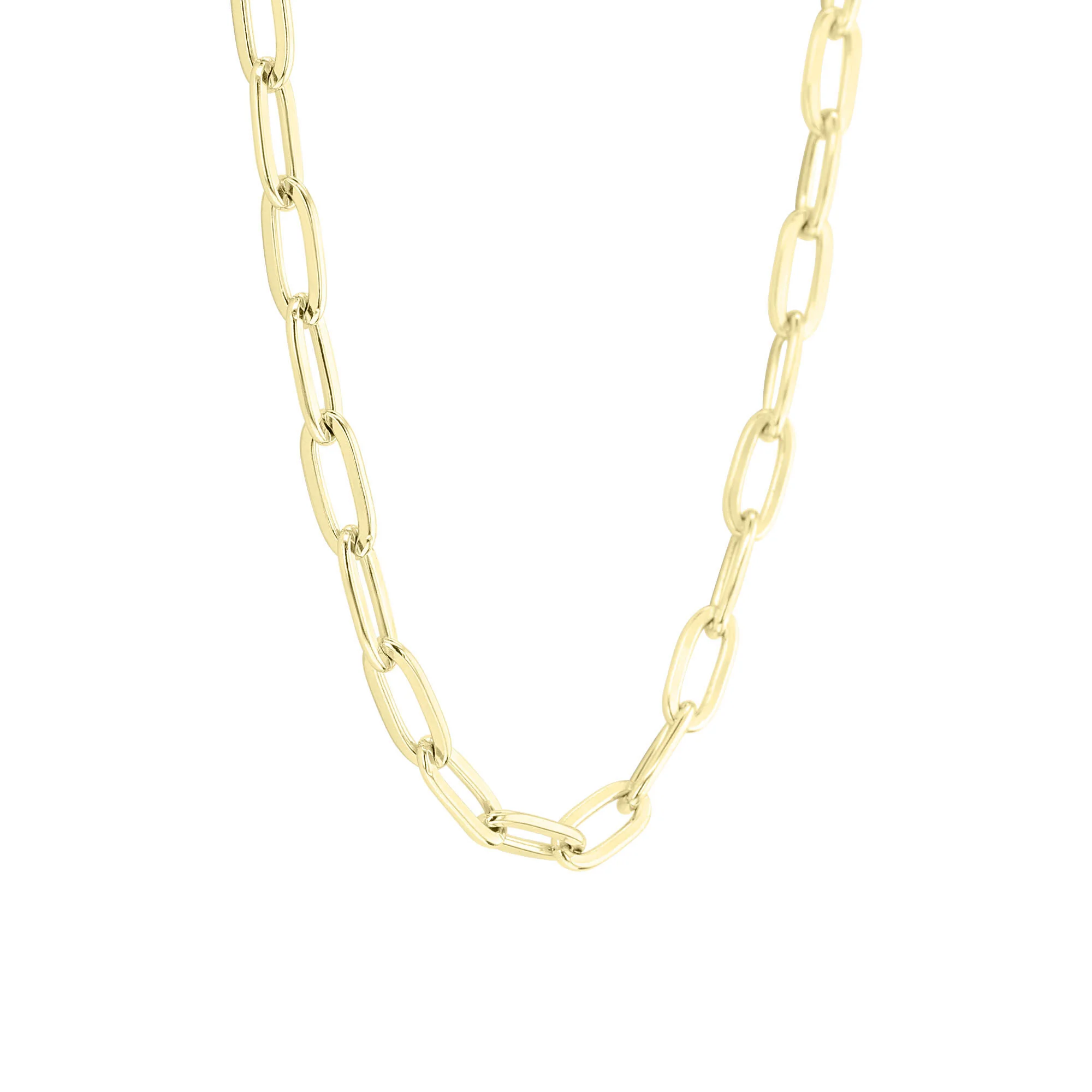 Nola 22" 5.6mm Silver Paper Clip Chain - Image 3