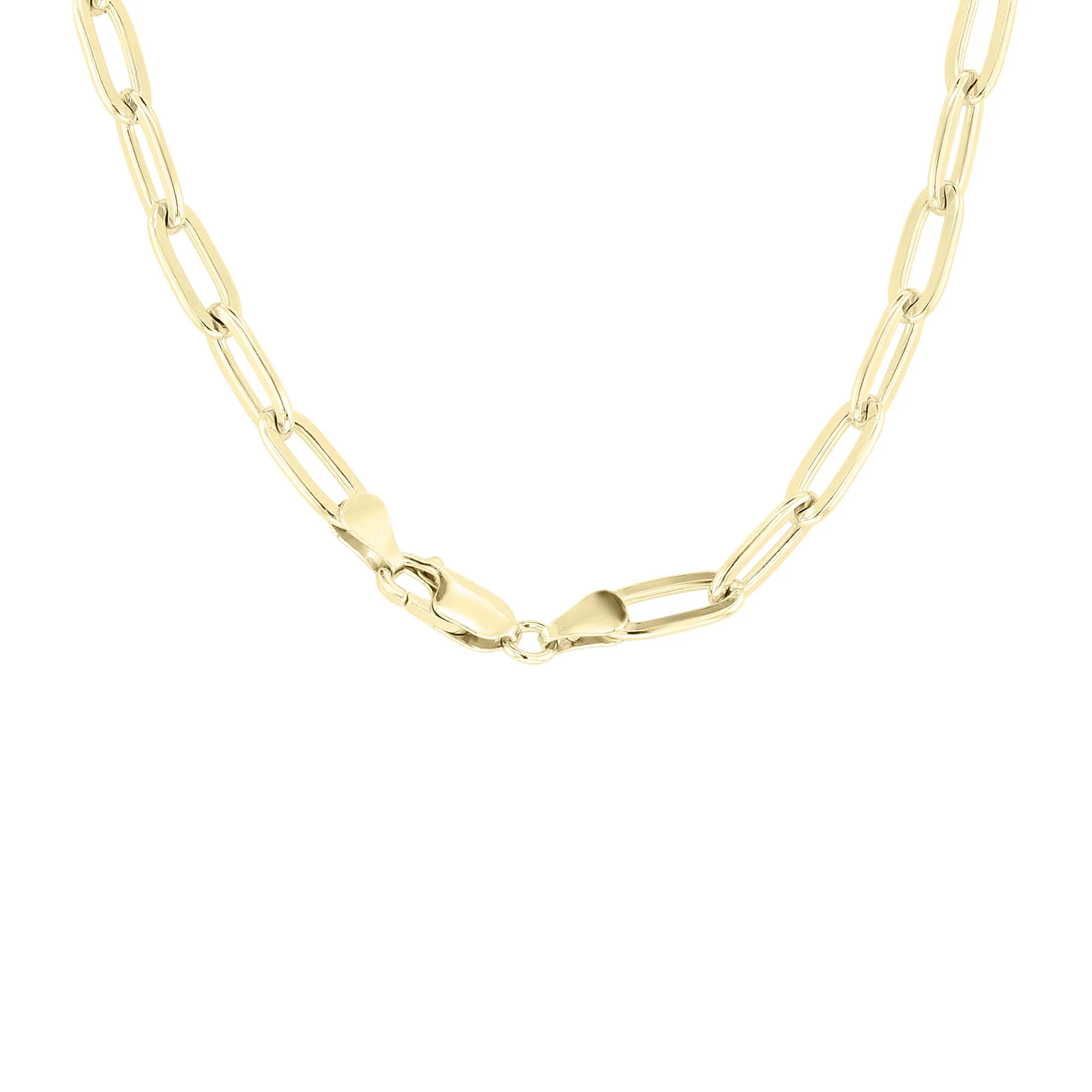 Nola 22" 5.6mm Silver Paper Clip Chain - Image 4