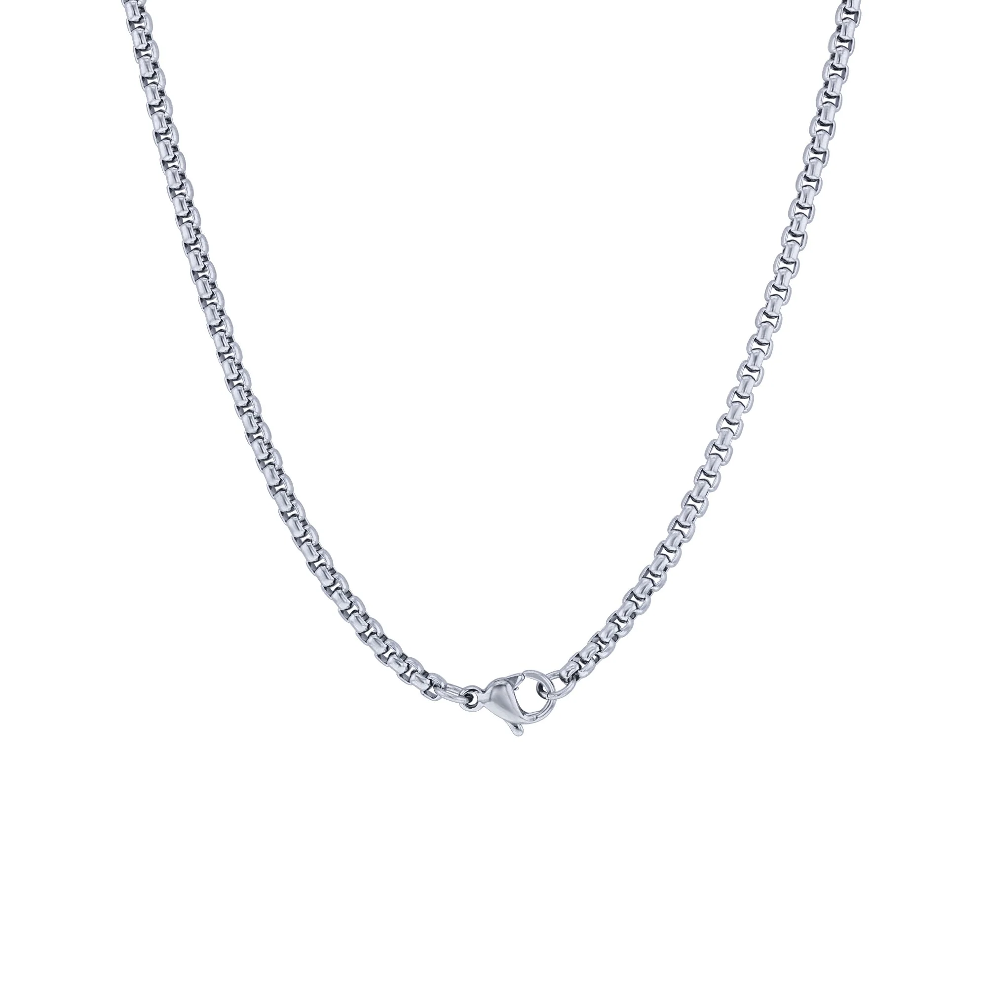 Nuriel Black Ion Plated Stainless Steel Polished Brushed Carbon Fibre Cross Necklace - Image 3