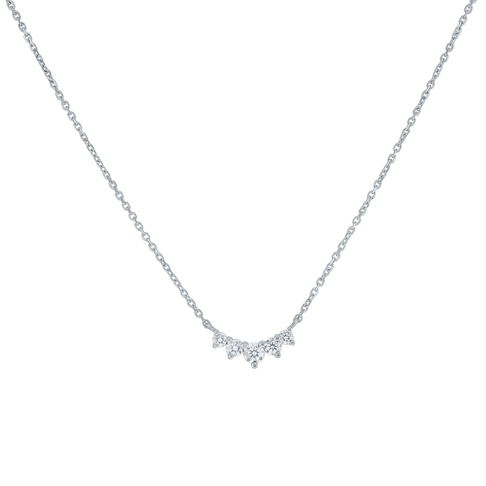Petite Crown Diamond Necklace - Image 2