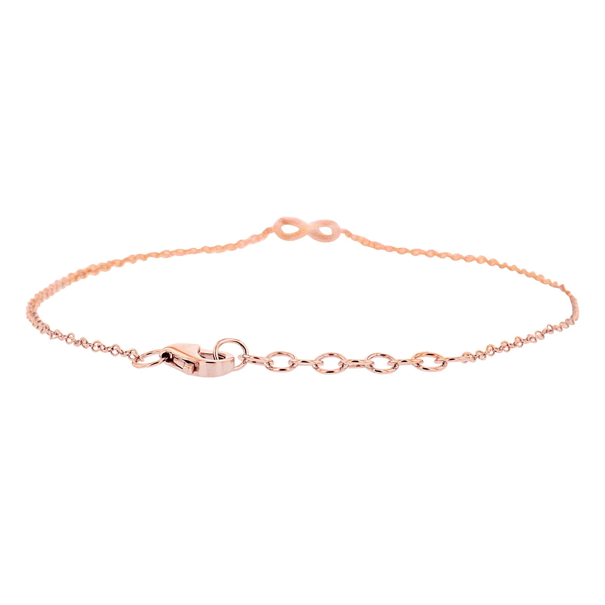 Petite Infinity Chain Diamond Bracelet - Image 4